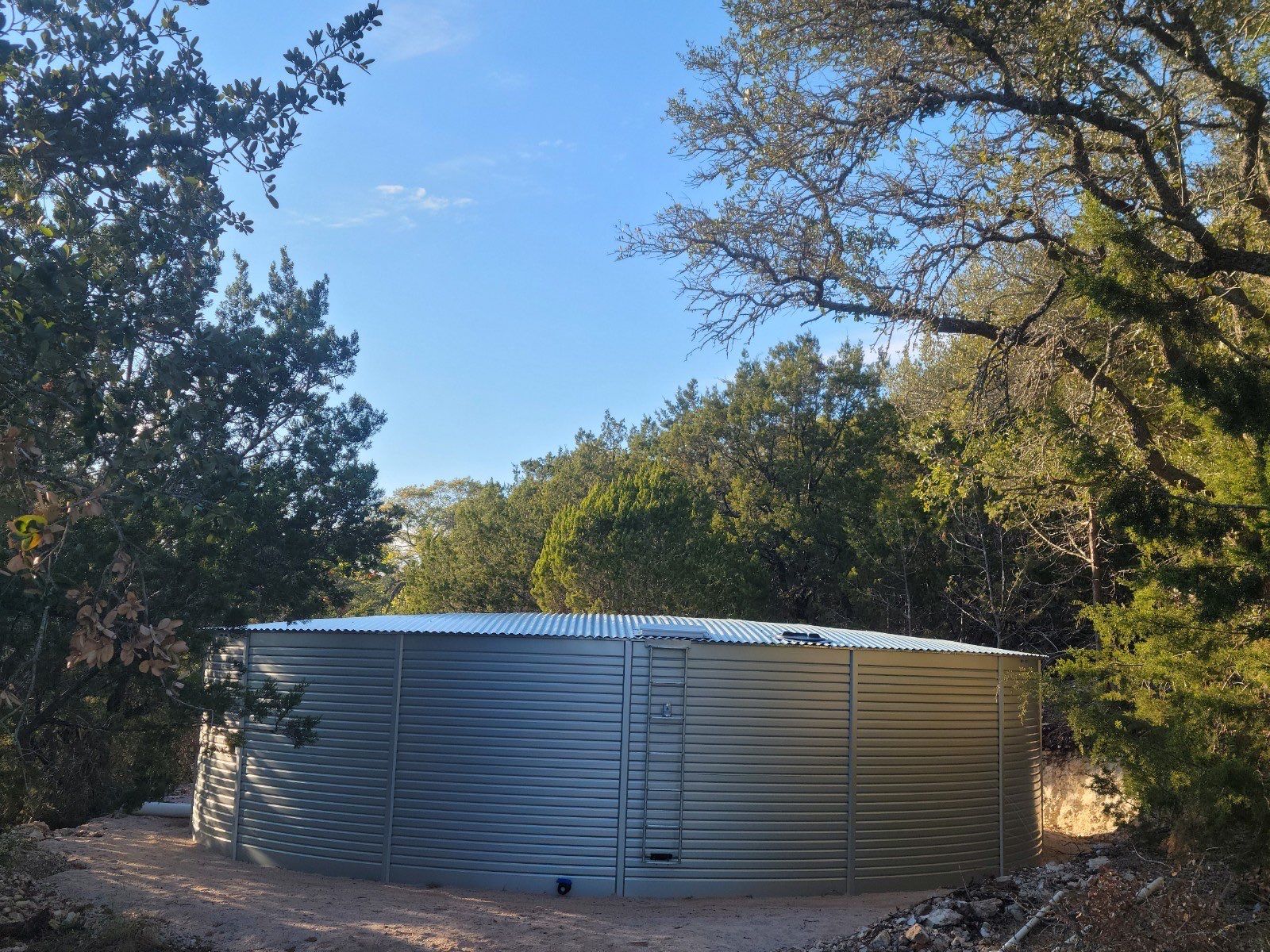 Out of site, out of mind! 40K gallons by Hill Country Rain Water