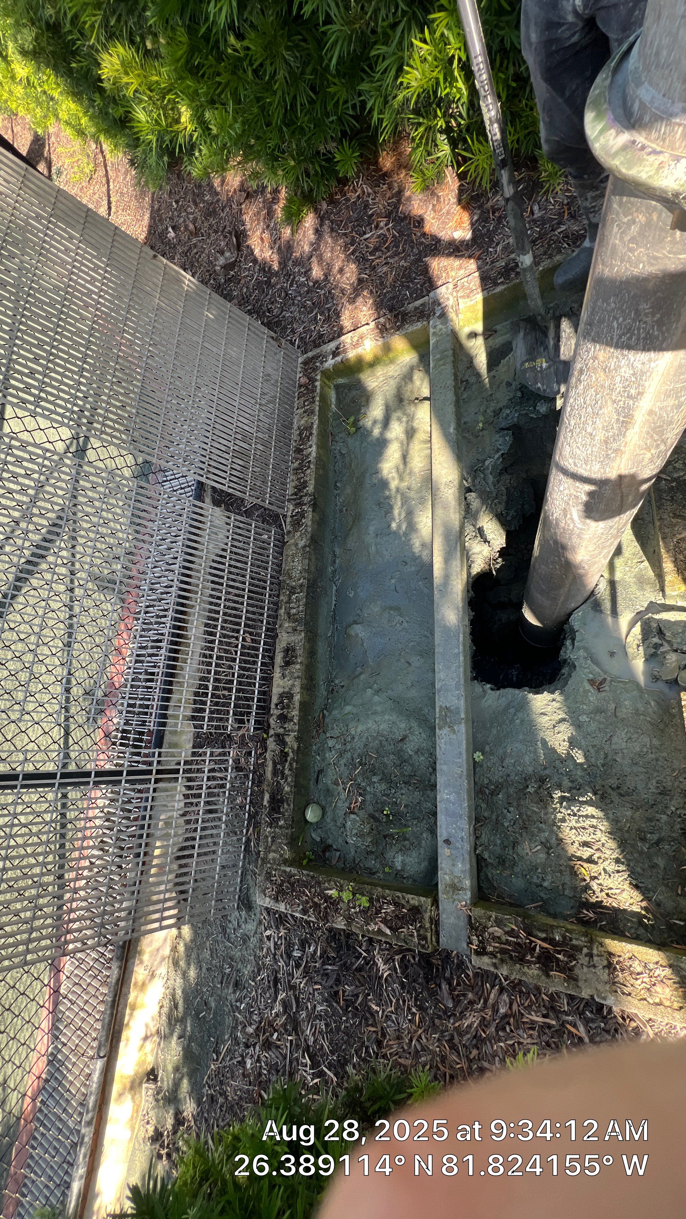 Pelican Landing Tennis Court Catch Basin Cleaning by APS Power & Water