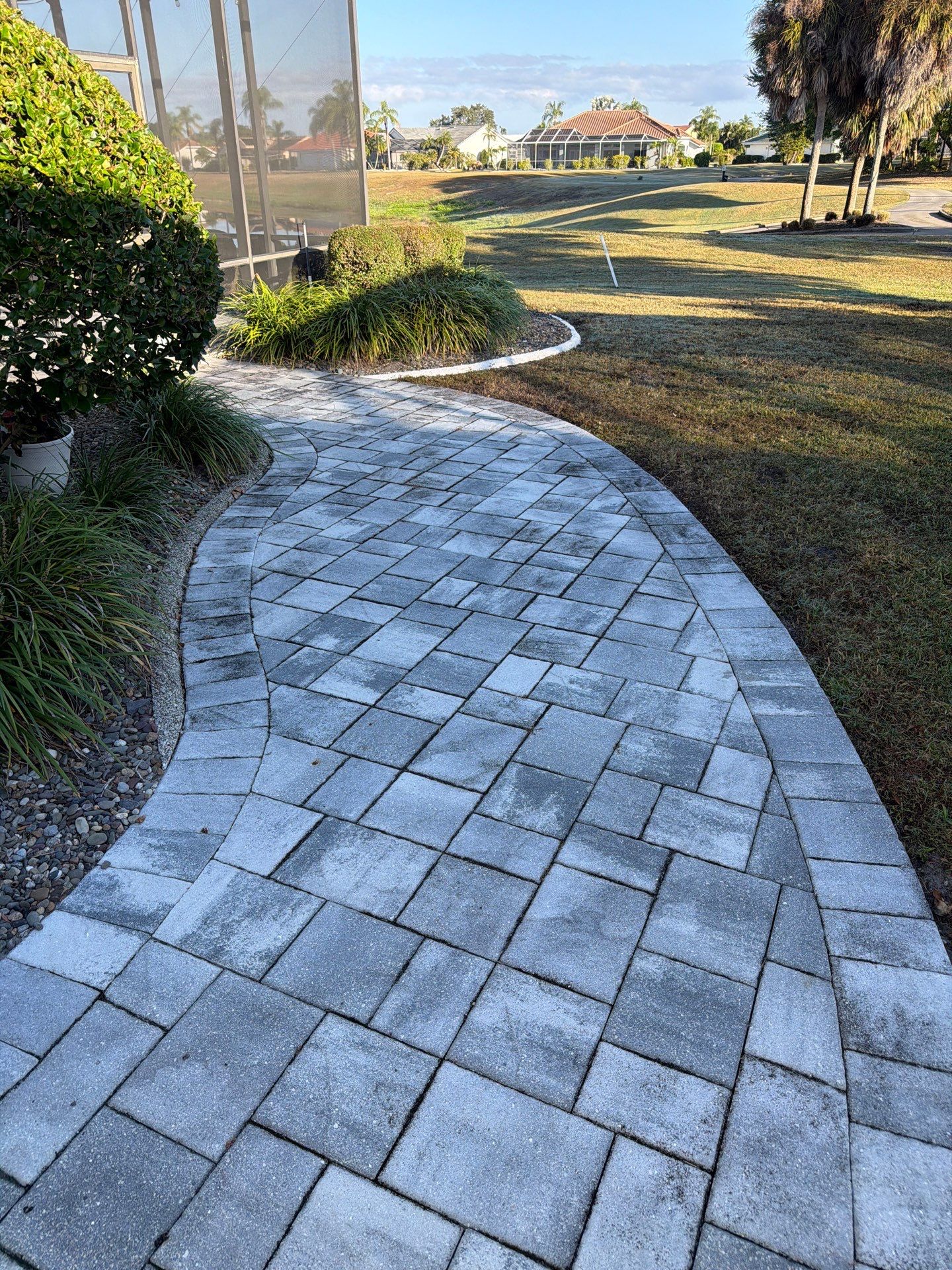Paver Sealing and Restoration for Screened Lanai in Sun City Center by Supreme Paver Experts