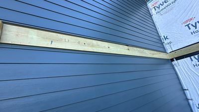 Siding Installation using JH Select Cedarmill Eased Edge