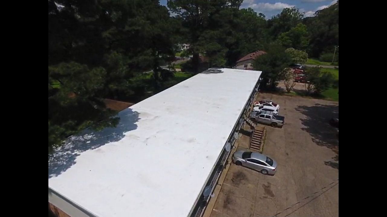 Commercial Roofing Installation using 60 mil PVC by Hostetler Roofing