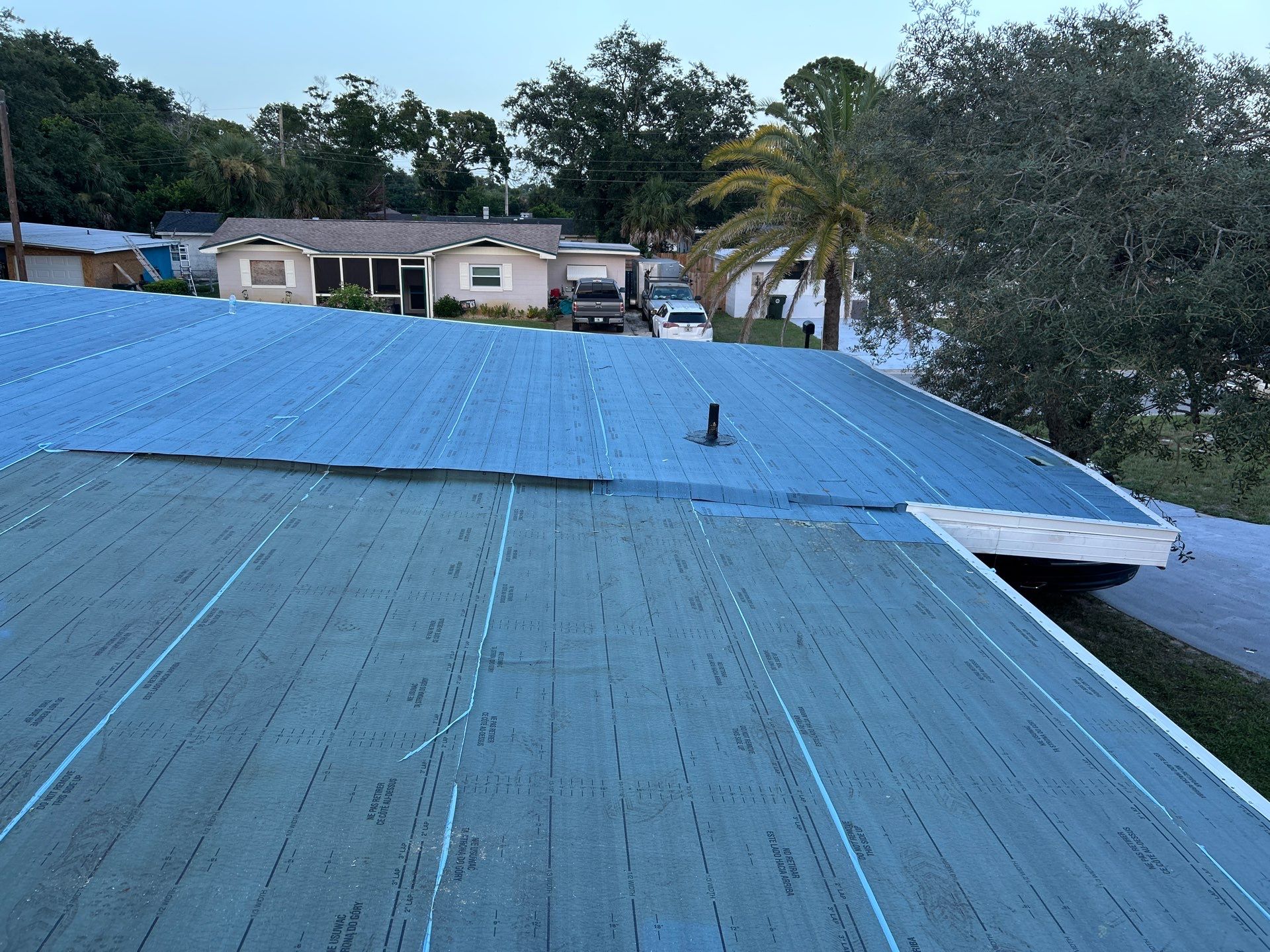 Colonial Slate Modified Bitumen Flat Roof Replacement in Daytona Beach by Pinnacle Roofing Group