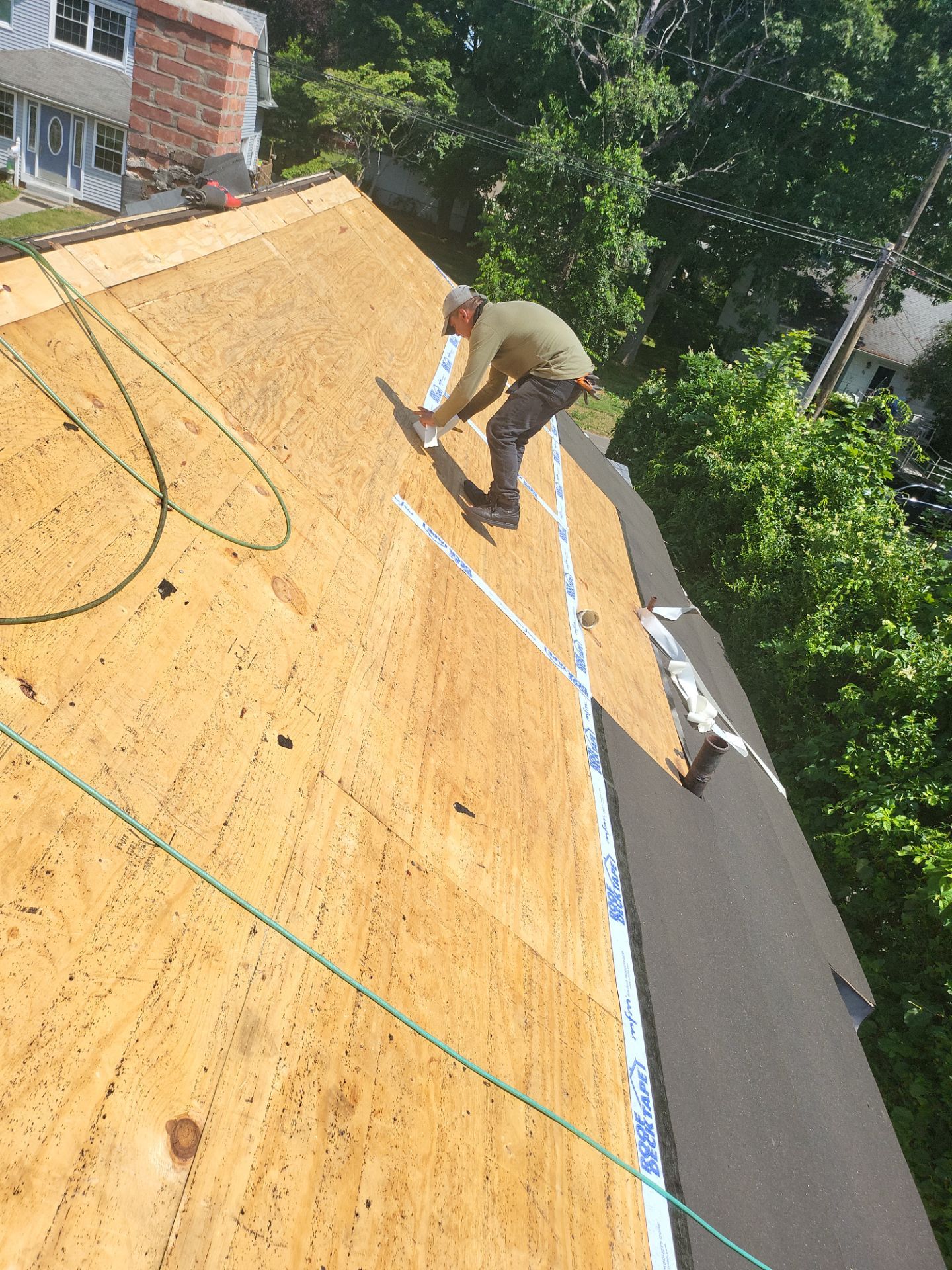 Residential Roofing Installation using Owens Corning TruDefinition Duration AR - Slatestone Gray by A Plus Exterior