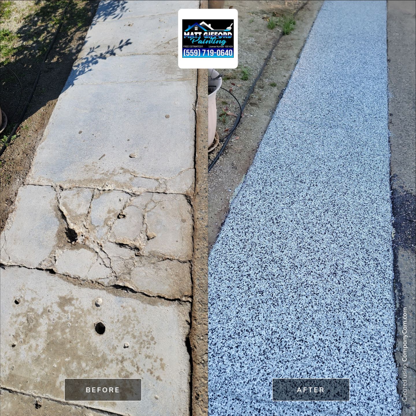 Front Porch and walkway by MGP Coatings