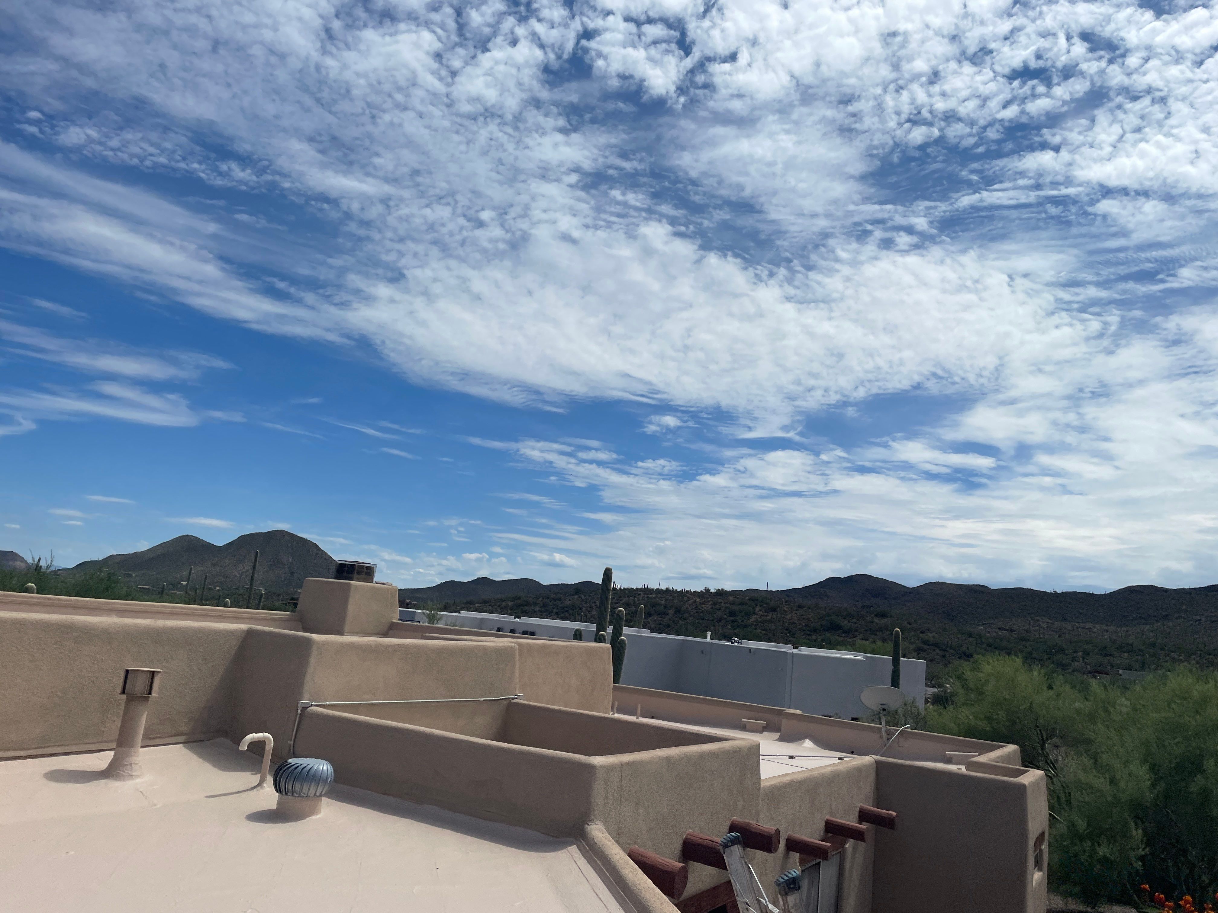 Residential Flat Roof Elastomeric Coating and Restoration in Tucson by West Coast Roofing AZ