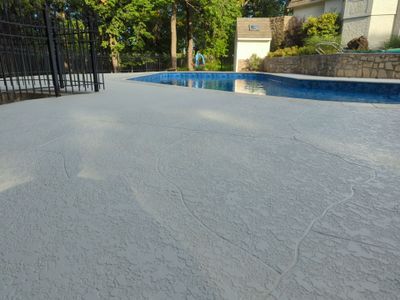 Pool Deck Resurface W/ Custom Scoreline - Olathe, KS