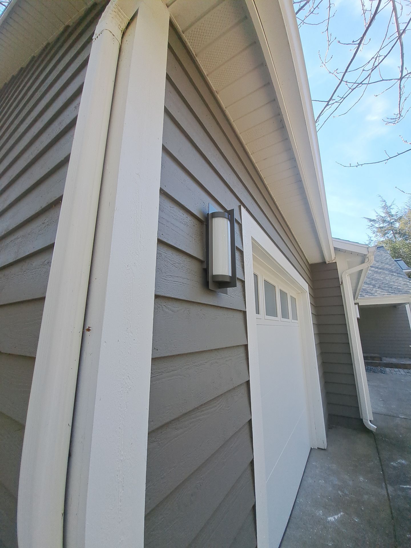 Garage dry wall repair/ re-texture, re-paint by Gordon Painting