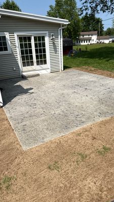 Oxford slate stamped patio 