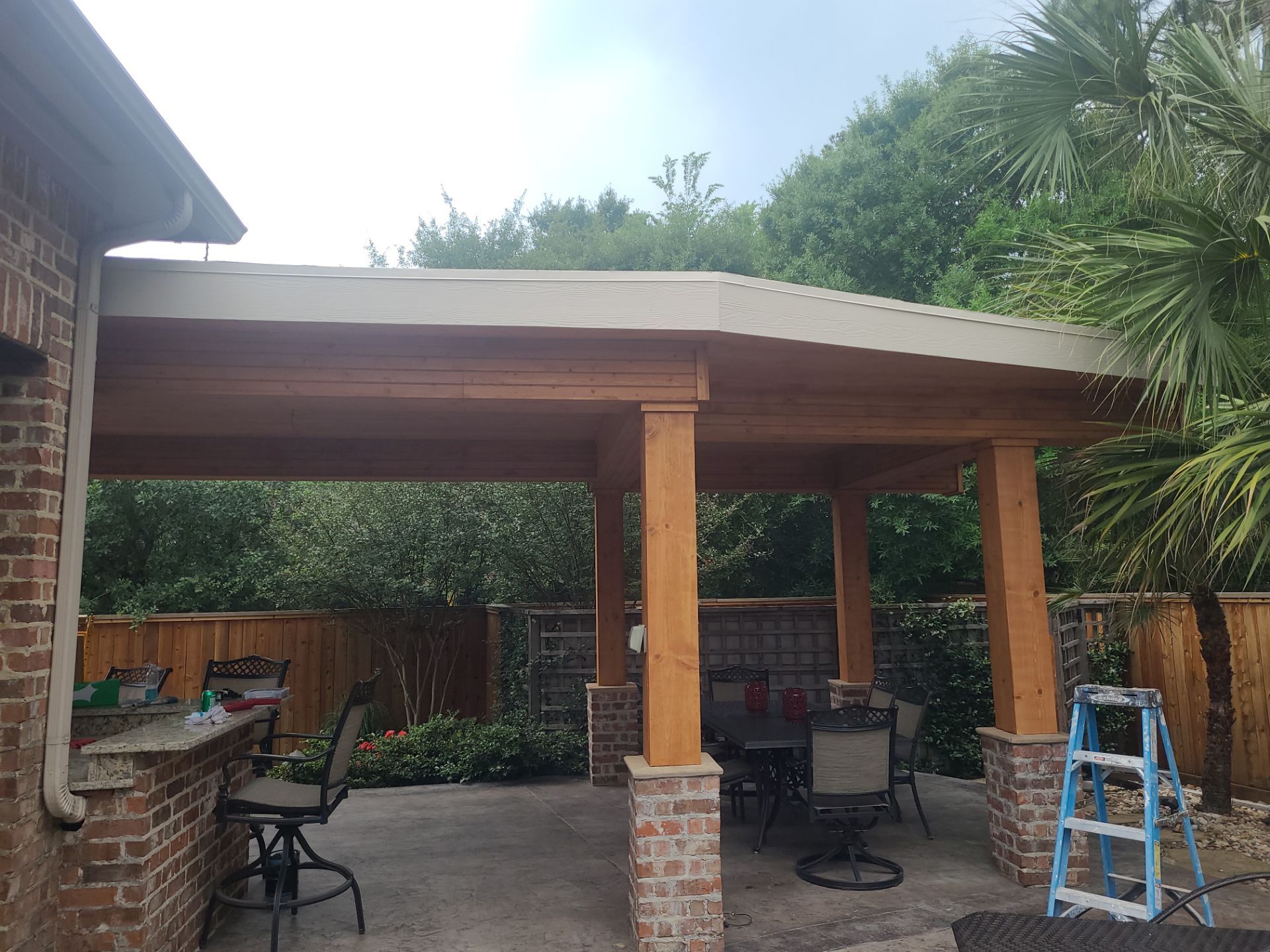 Covered Patio Remodel in The Woodlands by SophAlx LLC