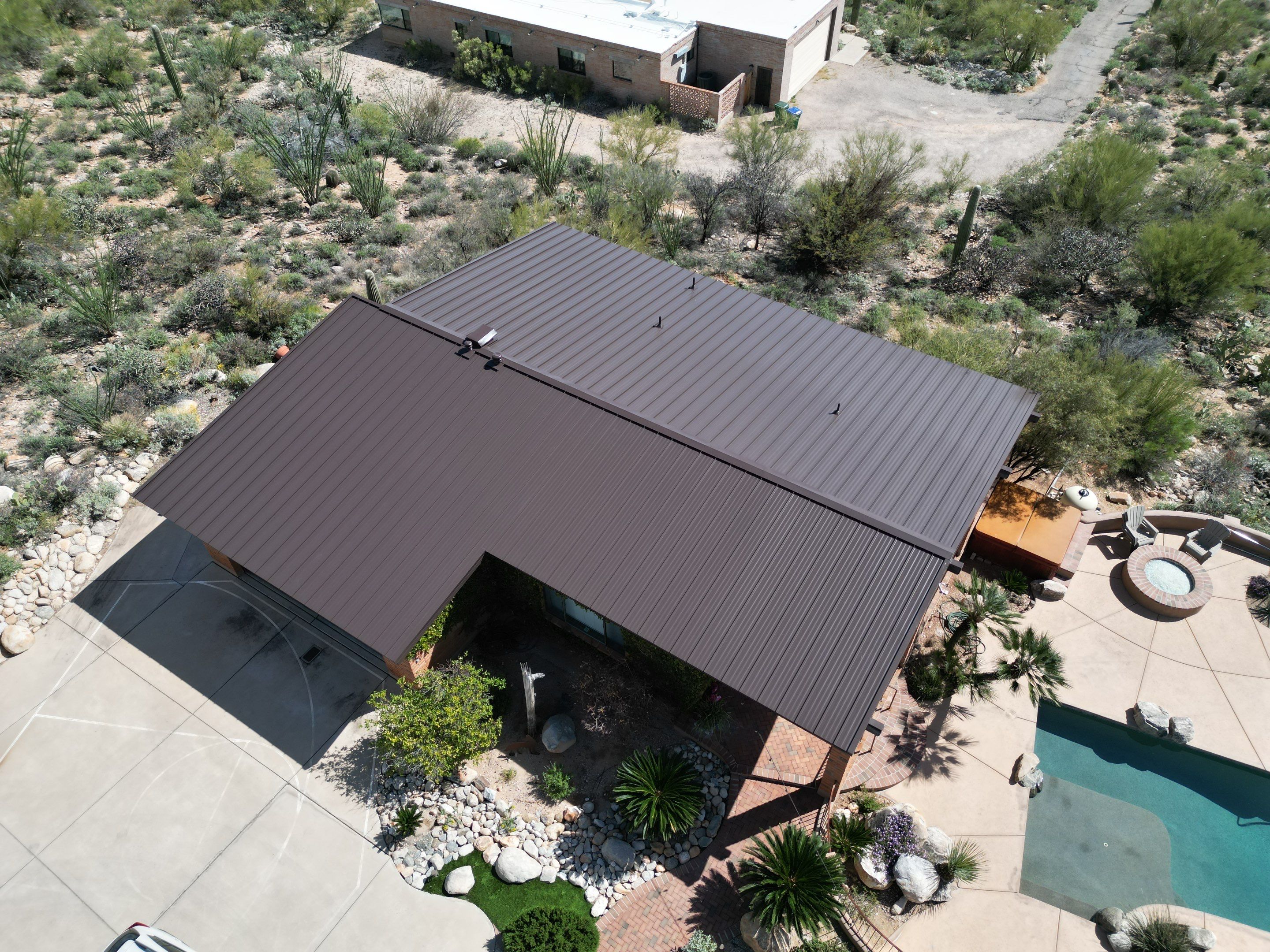 Dark Bronze Standing Seam by Reimagine Roofing