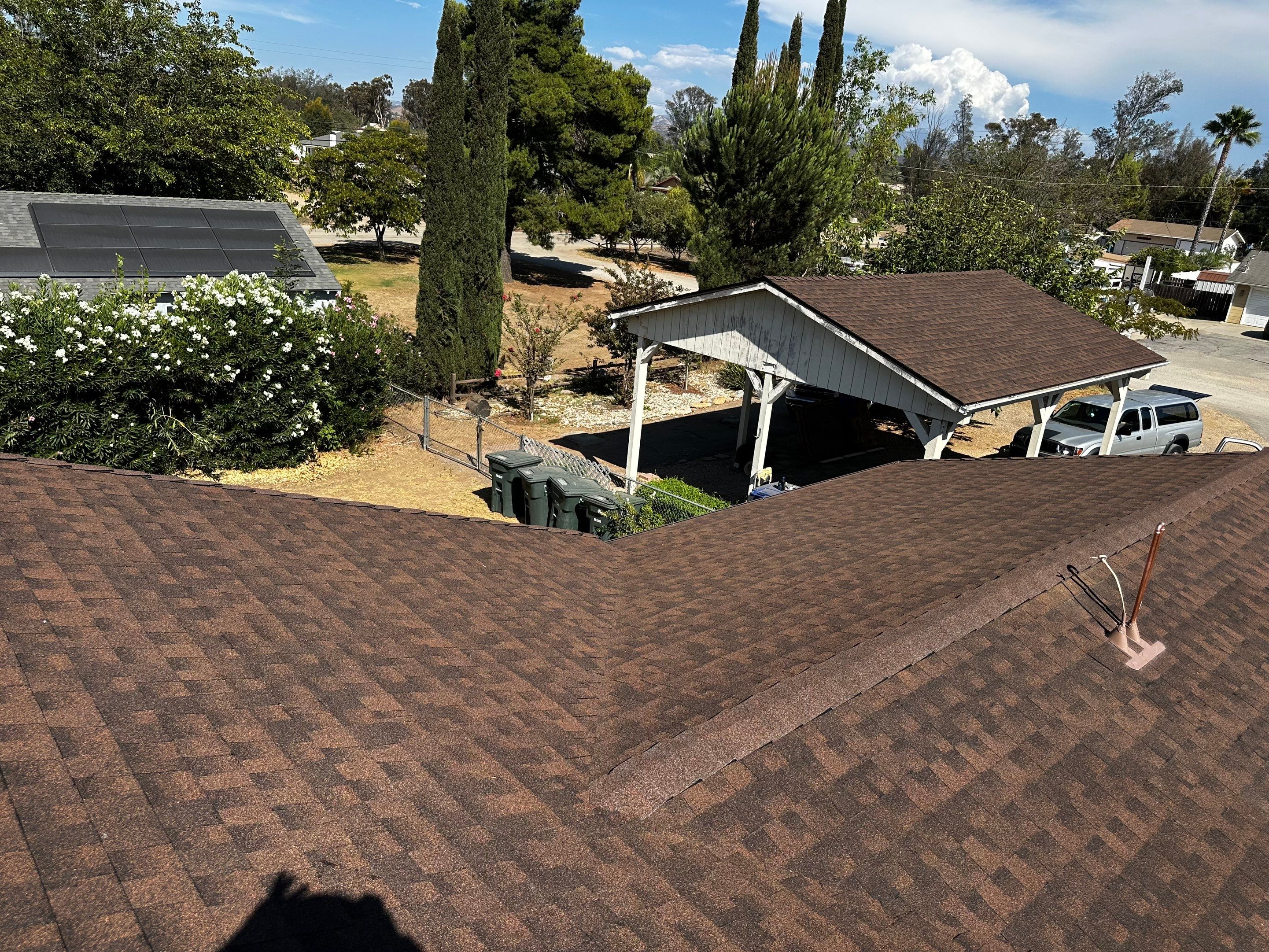 GAF Timberline Asphalt Shingle Roof Replacement in Ramona by Reliable Roofing San Diego Inc.