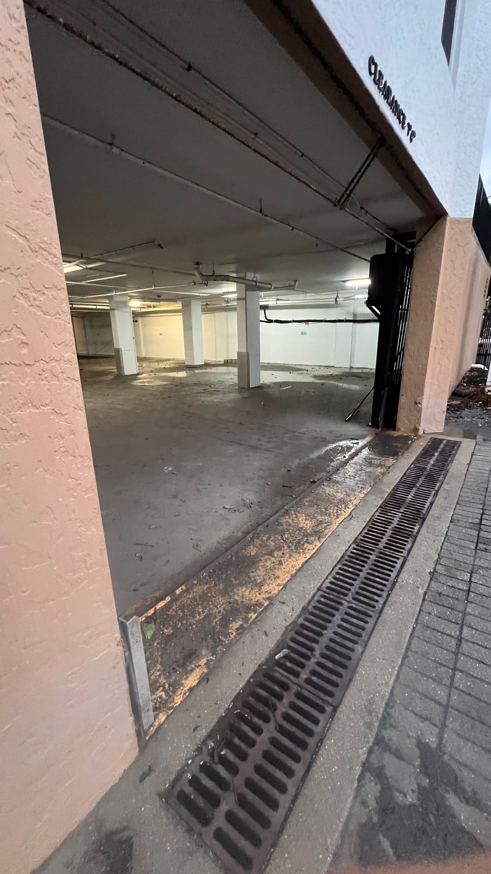 Condo Parking Garage Cleanup and Stormwater System Maintenance by APS Power & Water