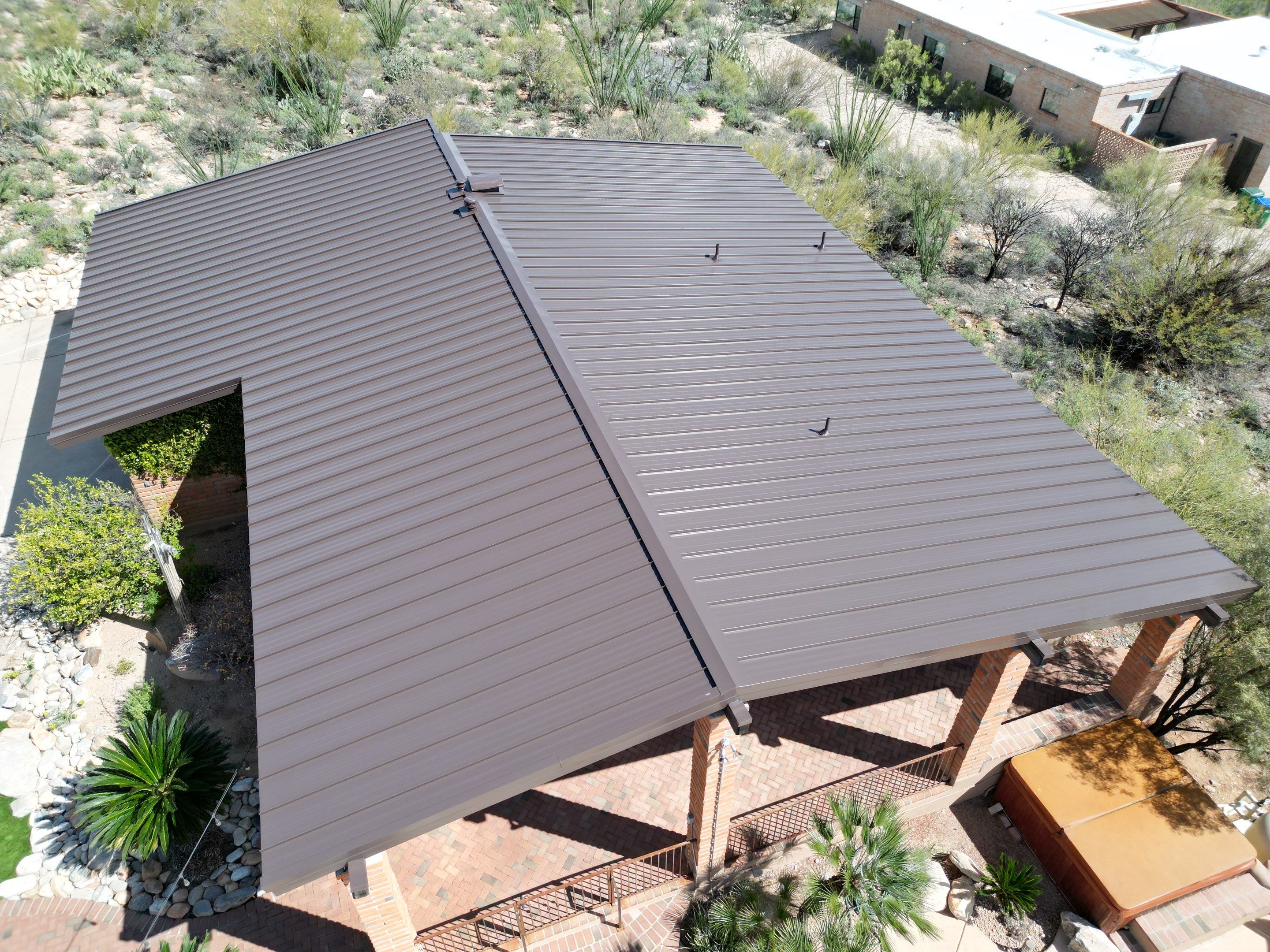 Dark Bronze Standing Seam by Reimagine Roofing