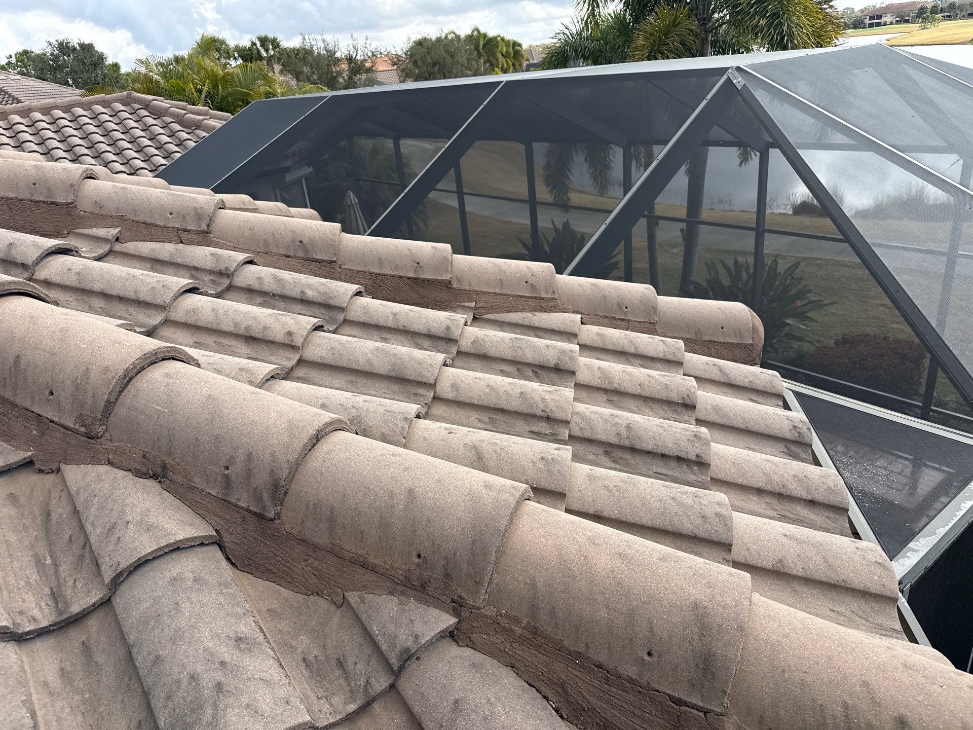 Barrel Tile Roof Cleaning – Lakewood Ranch, FL by Sunshine AquaWash