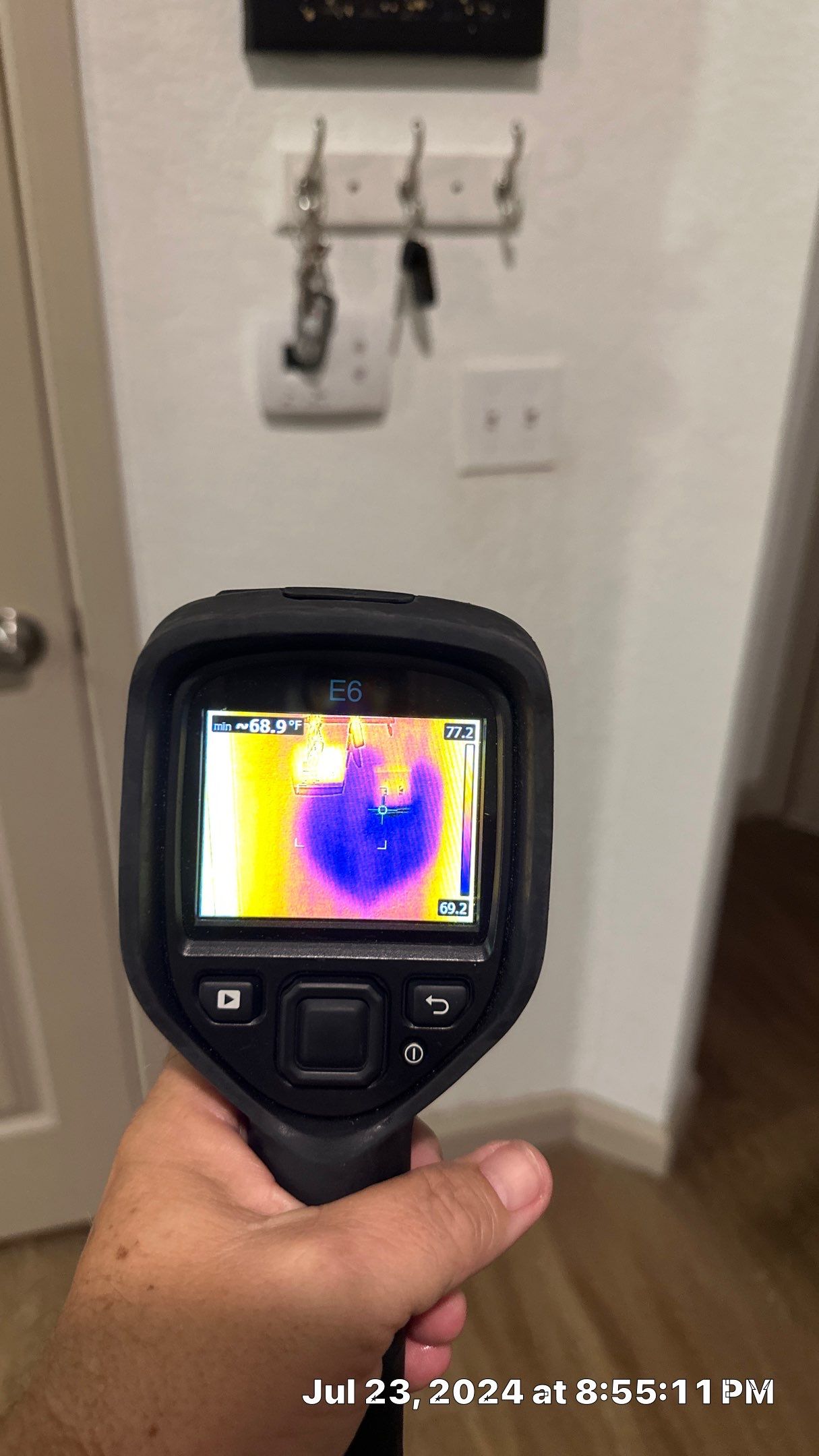 Performing testing for a young family with a 2 week old baby in their apartment by Building performance Solutions LLC