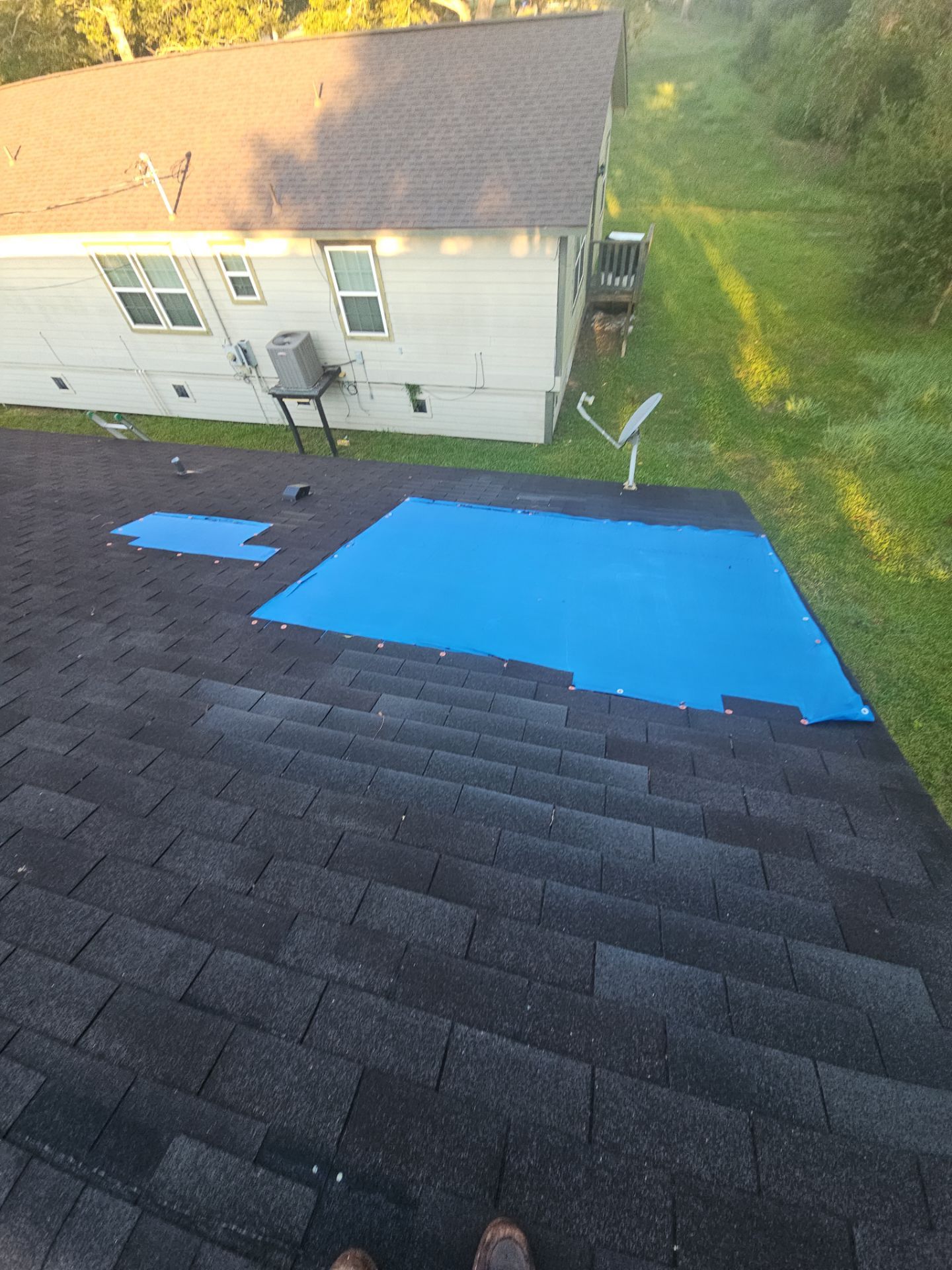 Hail Damage using Owen's Corning Duration (Lifetime) Shingles by Roof Repair Company