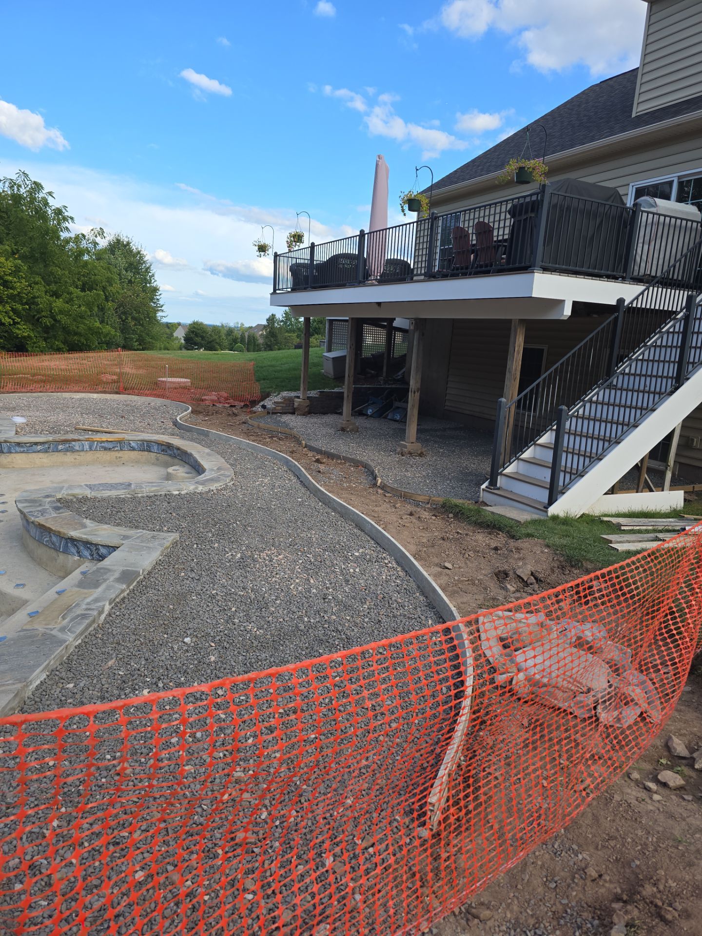 Stamped Concrete Pool Deck  by Architectural Concrete Design
