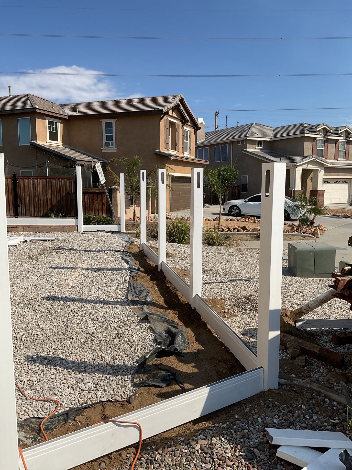 Fence Installation using Vinyl by Fence Guys Inc.
