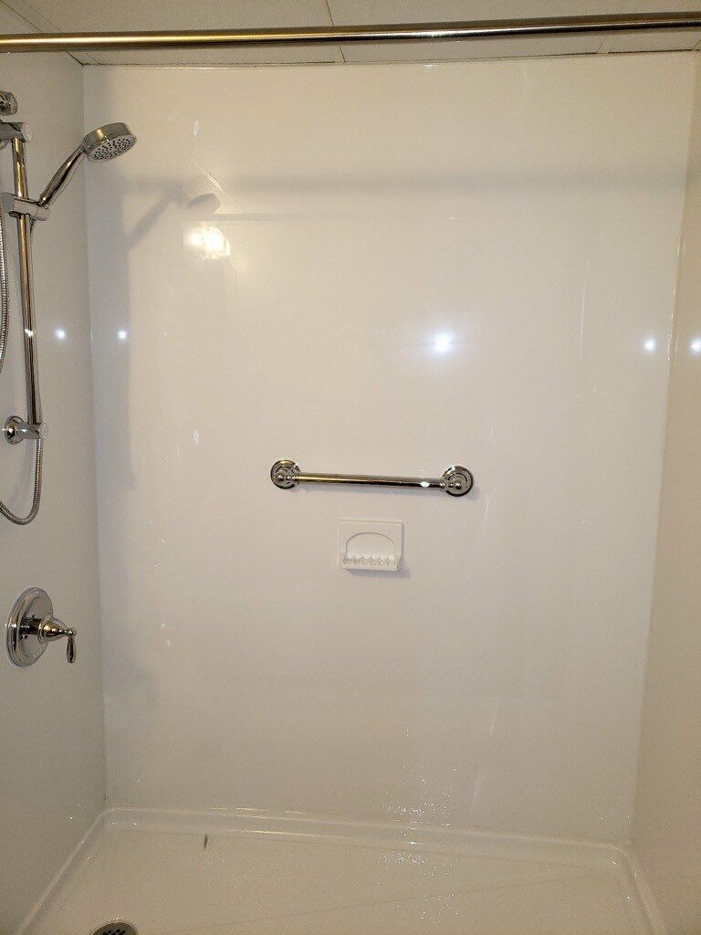 Tub to Shower Conversion using BCI Acrylic Shower System by Secure Construction Company Inc