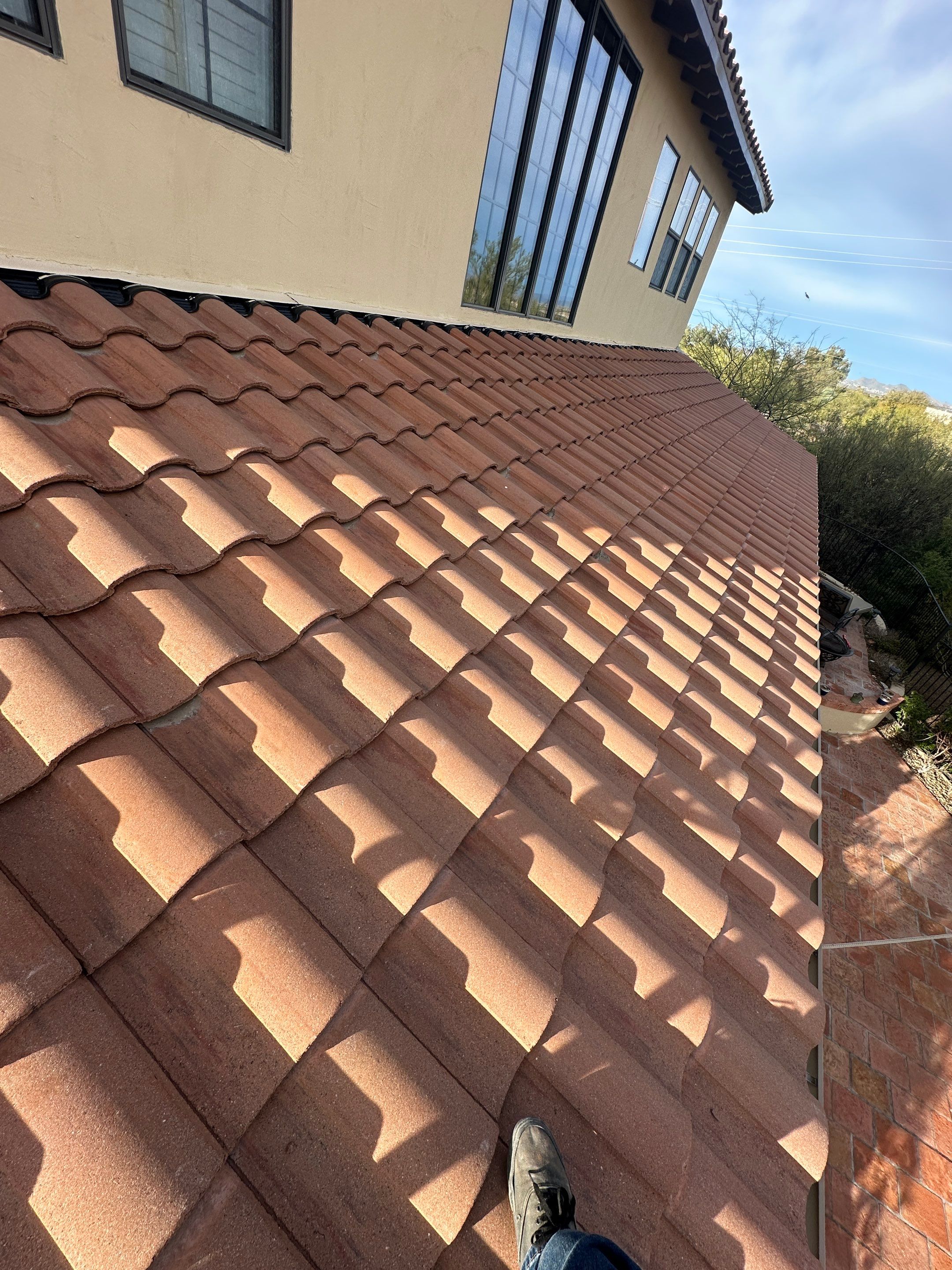 Terracotta Concrete Tiles by Reimagine Roofing