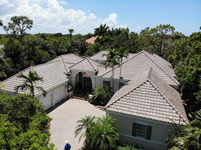 Residential Roofing Installation using Eagle Concrete Tile in Bonita Springs