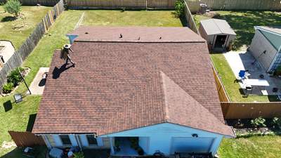 Cedar-Brown Shingle Roof Replacement — East Houston, TX