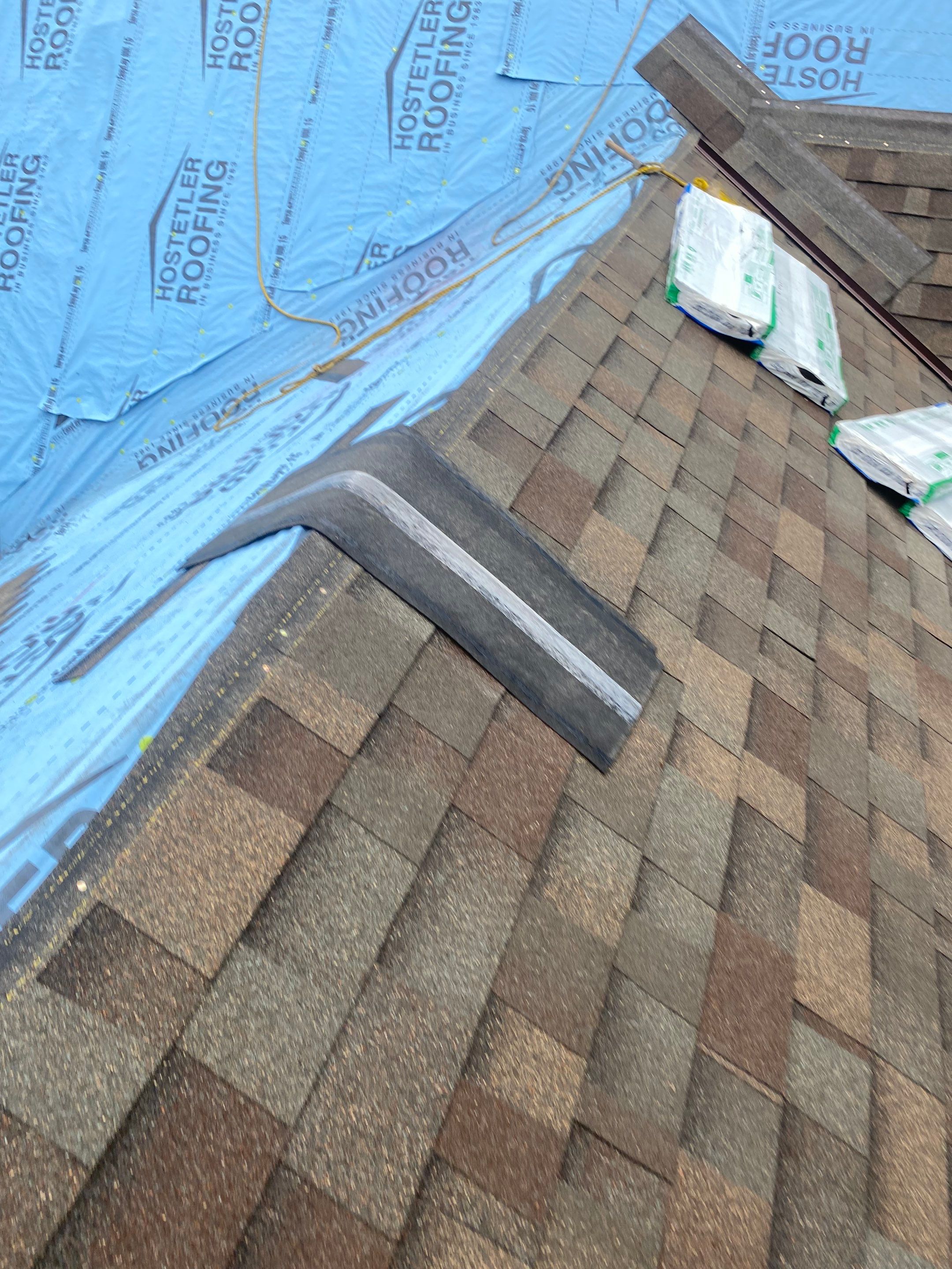Residential Roofing Repair using Malarkey Highlander: Natural Wood by Hostetler Roofing