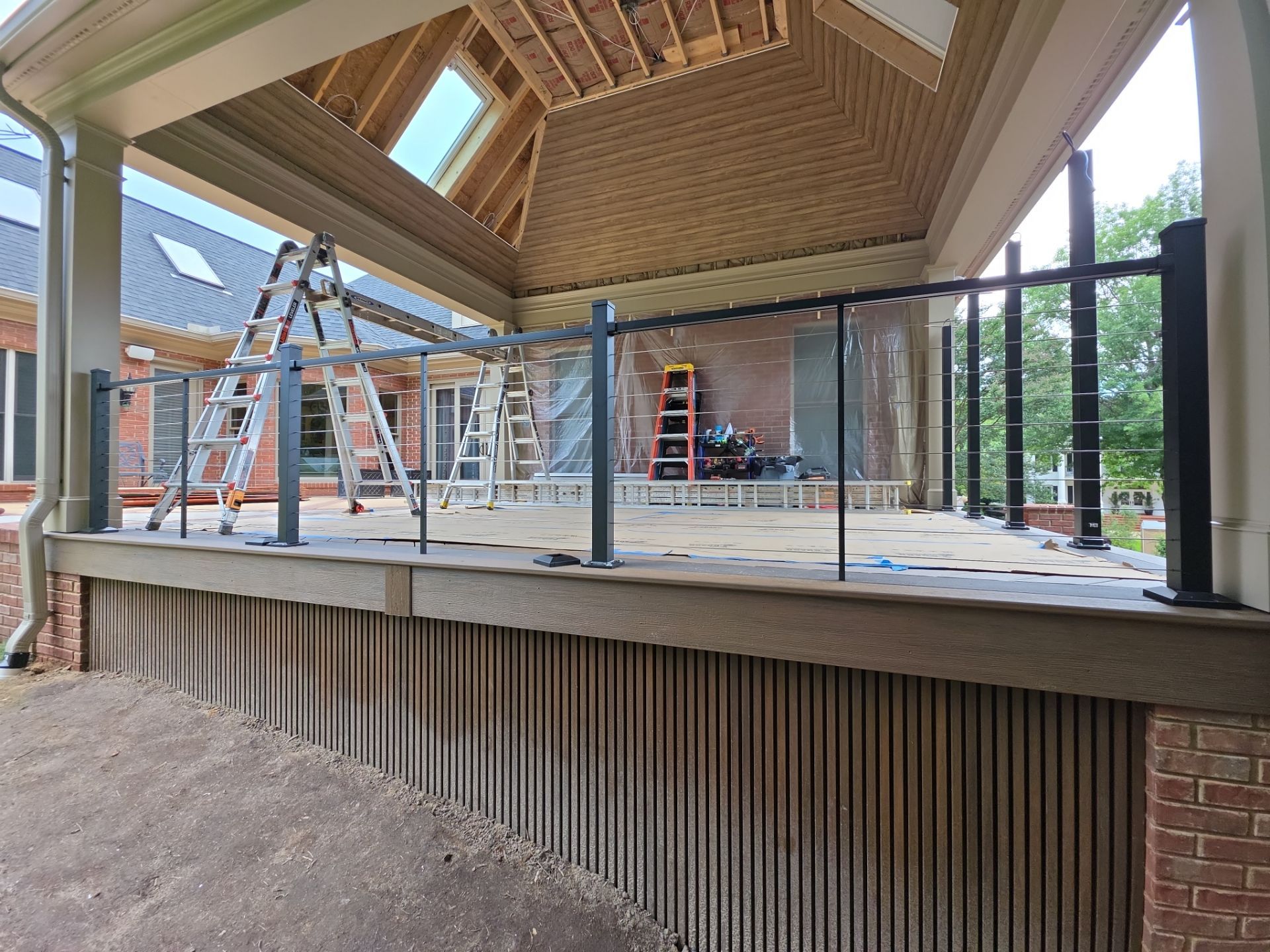 TimberTech Aluminum Deck Installation in Greer by Odio Custom Builders