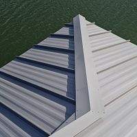 .032 Aluminum 1.5" Mechanical Seam Slate Gray  by Total Roofing System The Metal Roof Experts