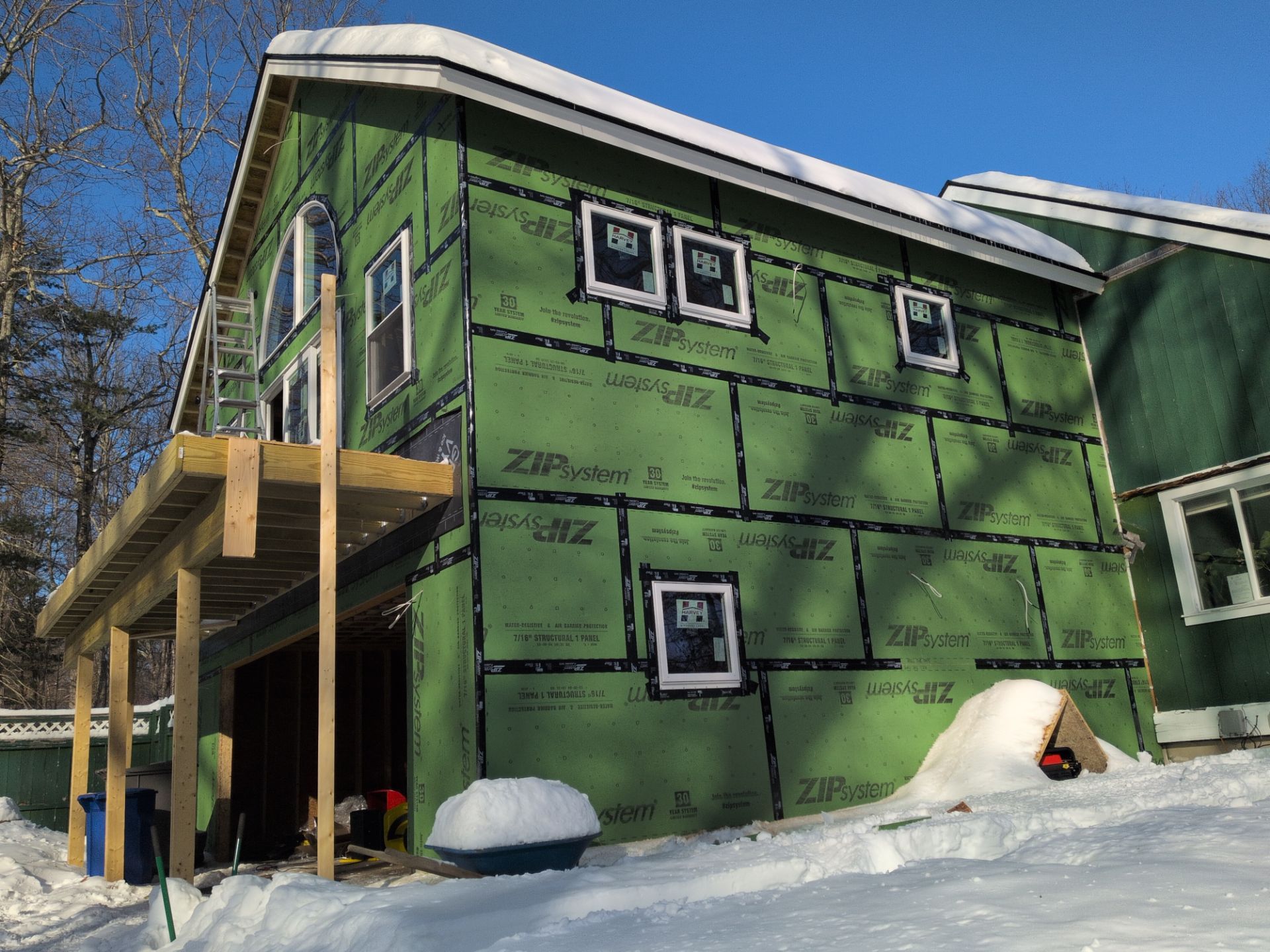 Custom ADU Construction with Vaulted In-Law Suite – LP SmartSide®, ZIP System® & Harvey® Windows by Sensible Home Solutions