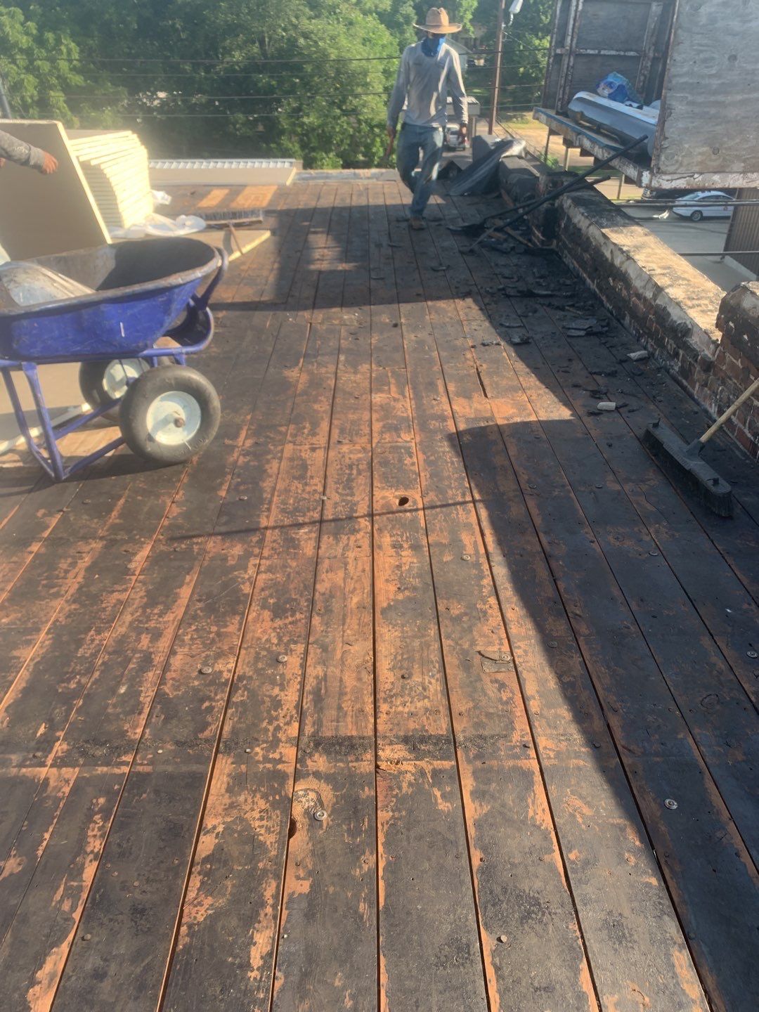 Commercial Roofing Installation in DeQueen, AR, using 50 mil PVC by Hostetler Roofing