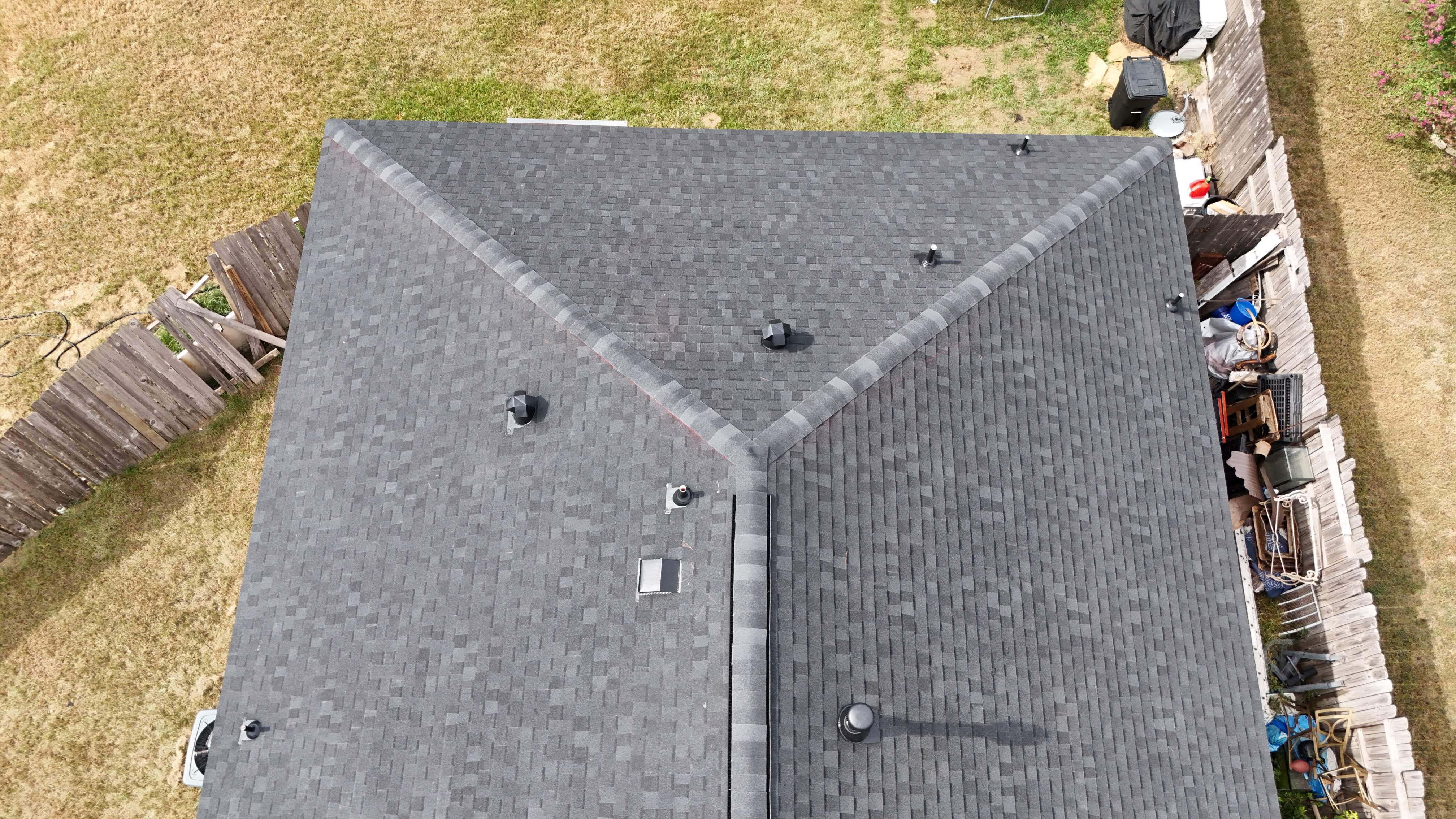 Rustic Black Shingle Roof Replacement — Spring, TX by PL Roofing & SB Roofing, LLC.