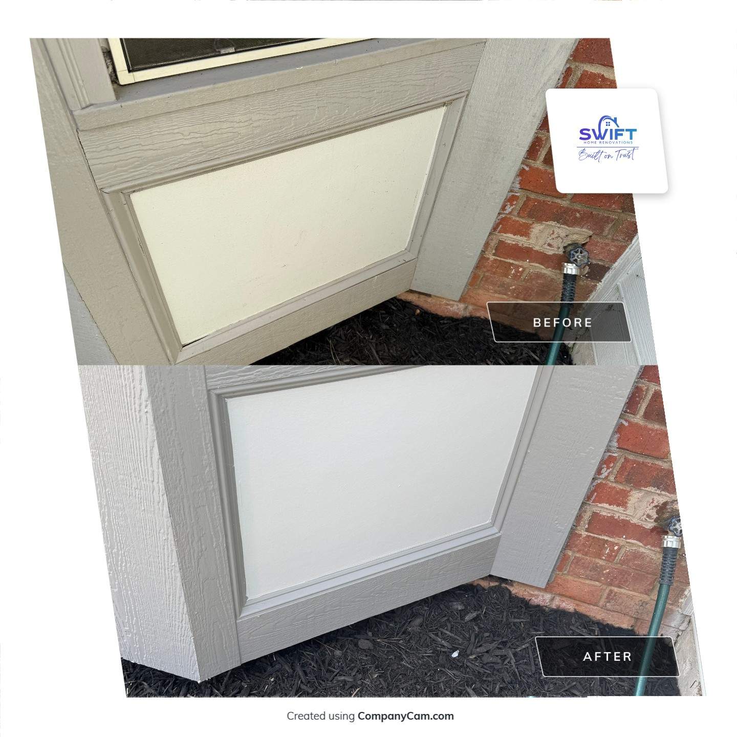 Exterior Trim Painting and Deck Board Replacement in Smyrna by Swift Home Renovations