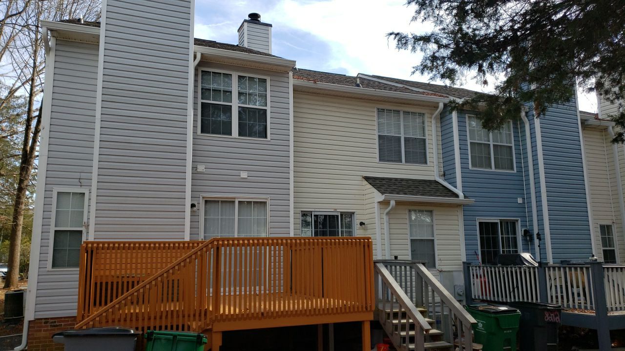 Gutter Cleaning using water by G&H Home Tech Pros LLC