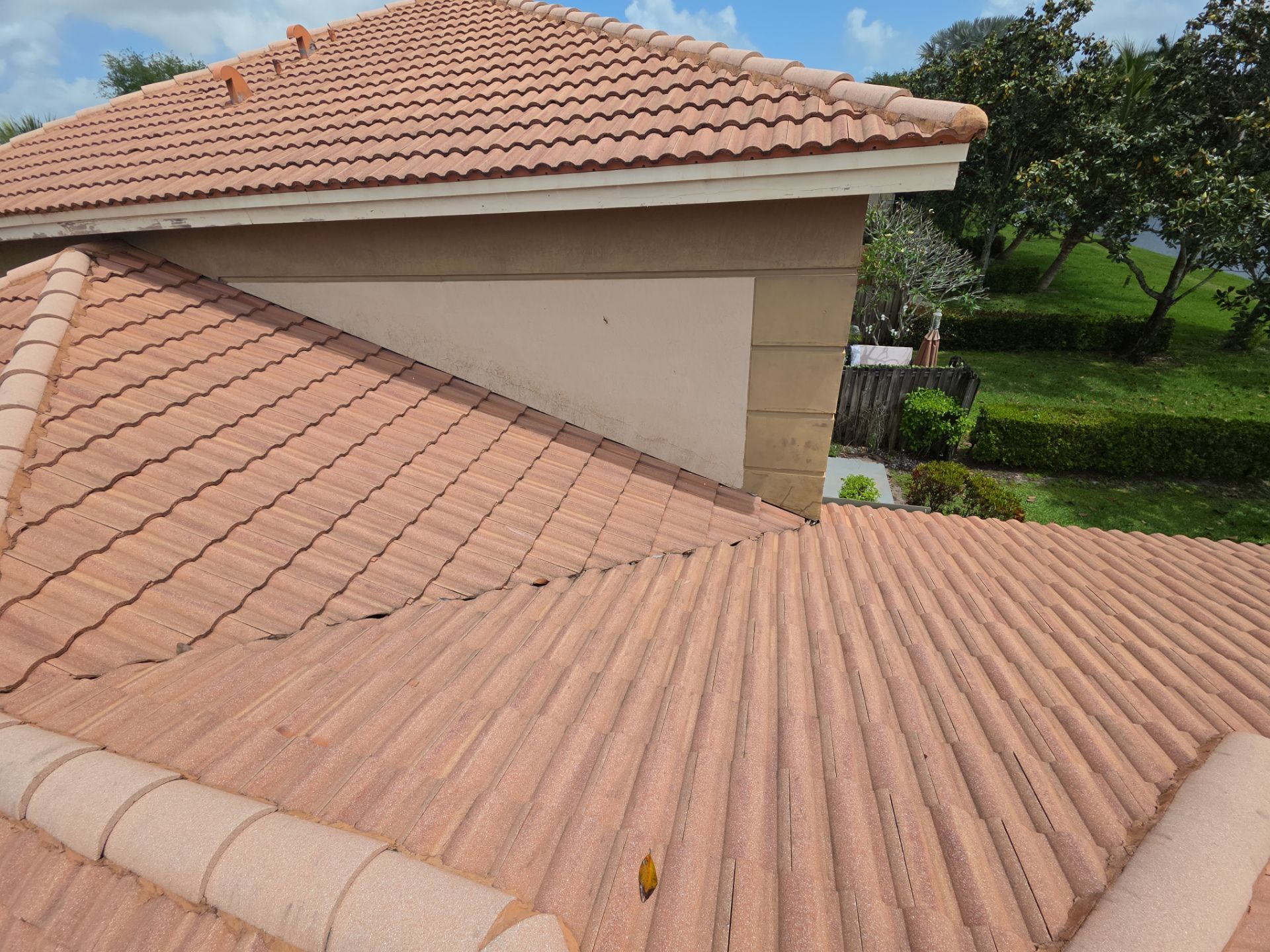 Clay Tile Roof Repair and Plywood Decking Replacement in Boynton Beach by Aastro Roofing