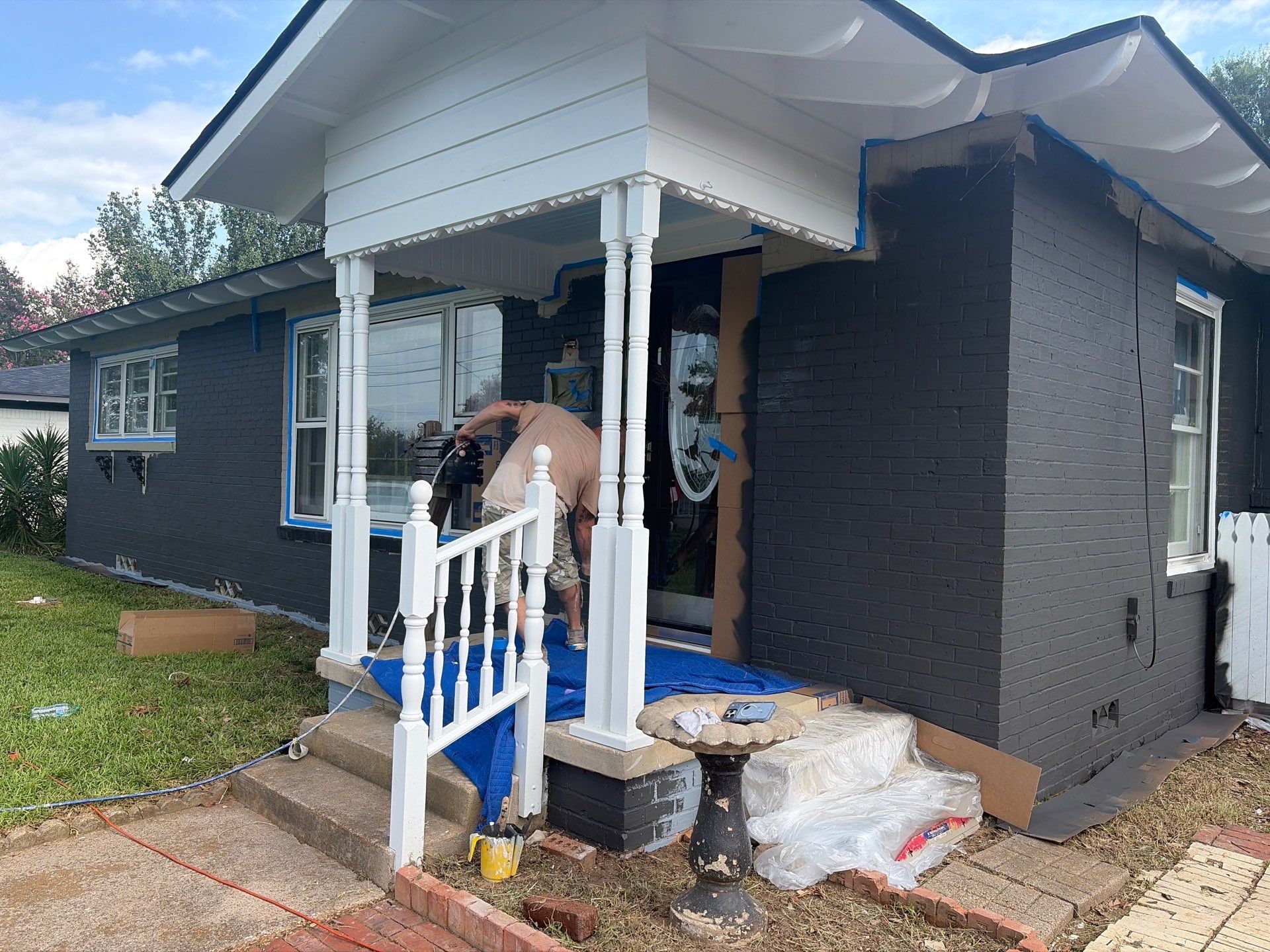 From Forgettable to Modern: An Exterior Brick Paint Job in Tyler TX by Quality Coats Painting