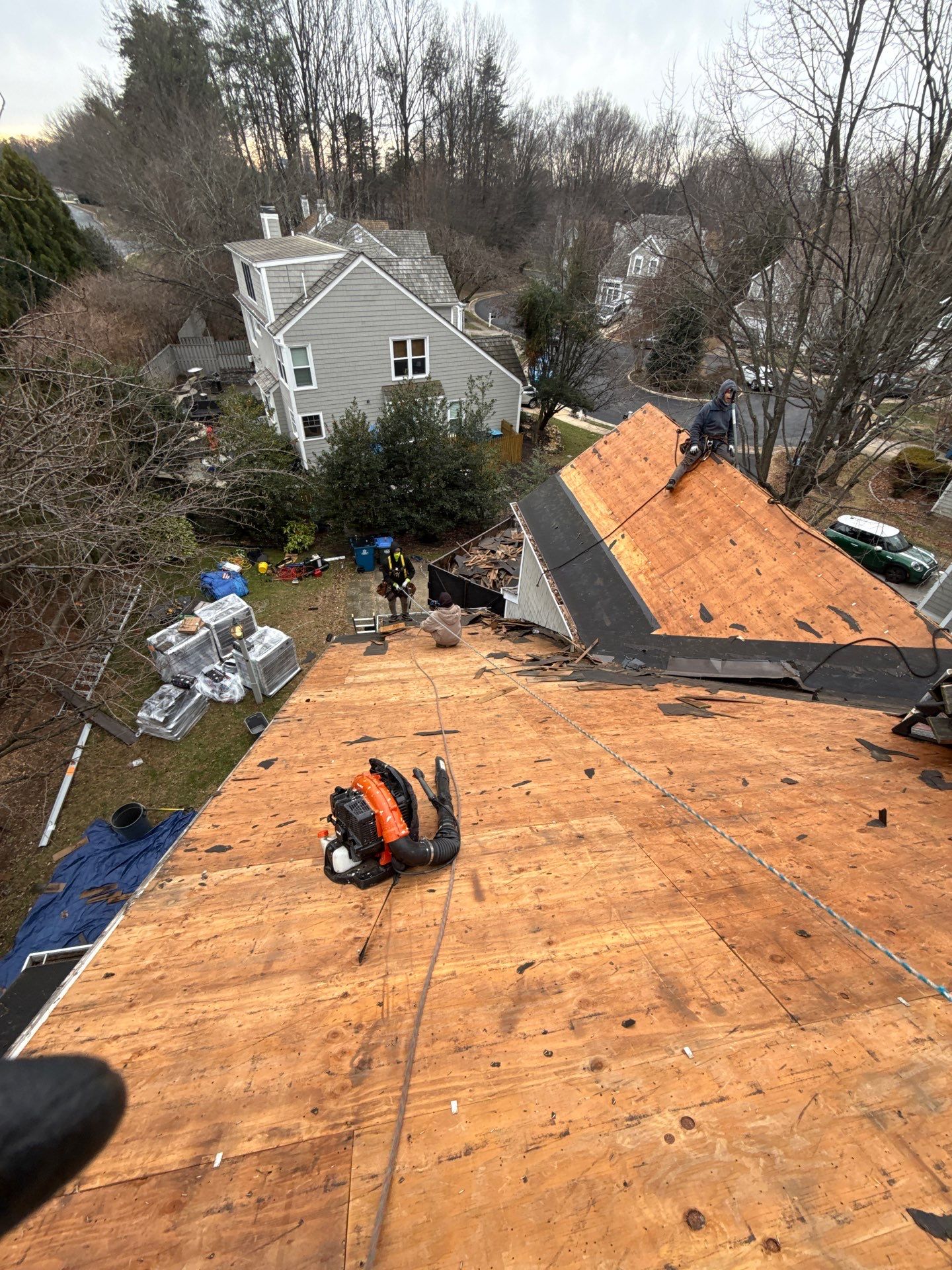 Reston :  Residential Roof Replacement with Brava Synthetic Cedar Shake Class C Natural  by RM Banning, Inc.