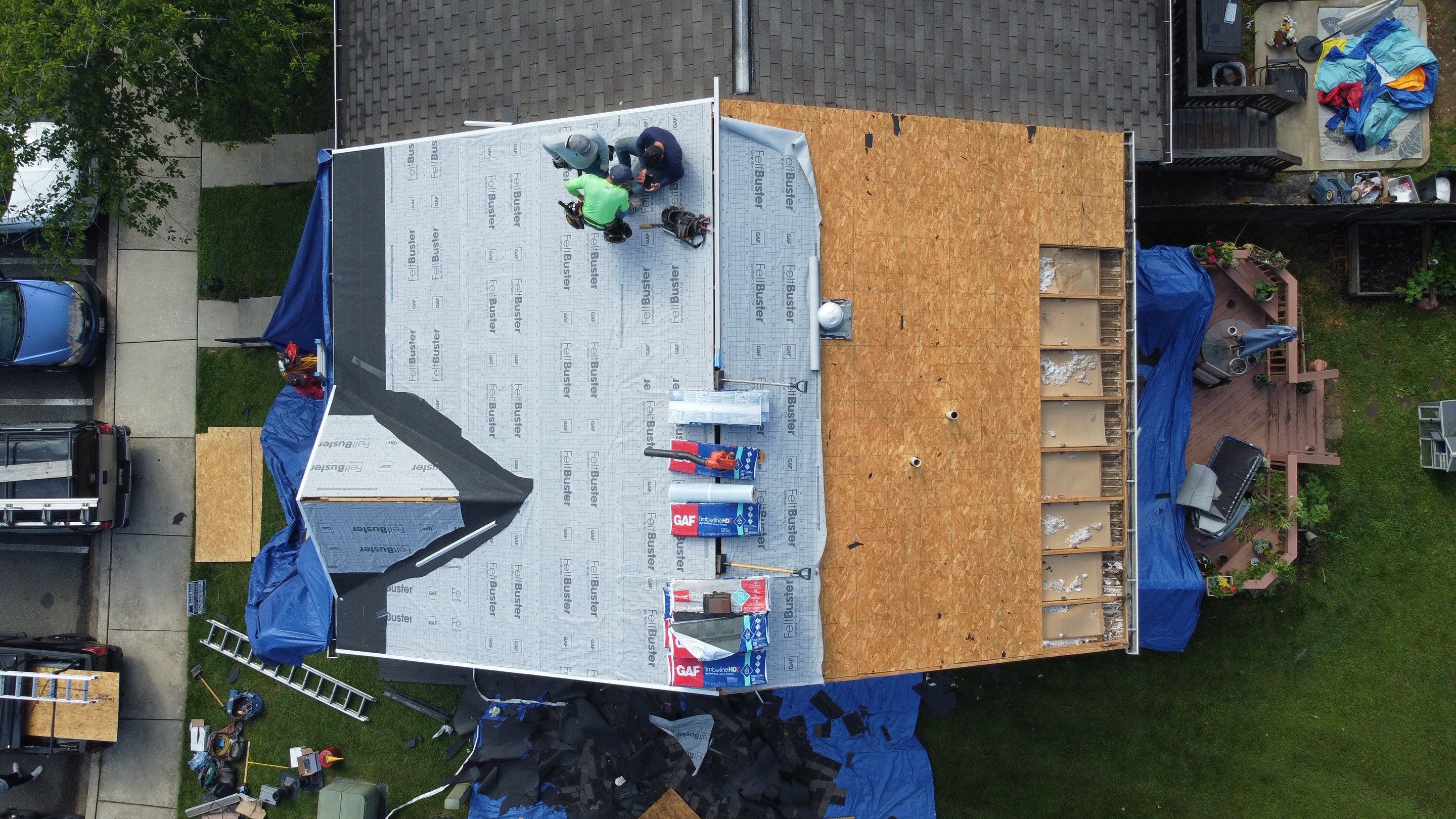 Residential Roofing Installation using GAF Timberline HDZ by Matter Roofing & Construction