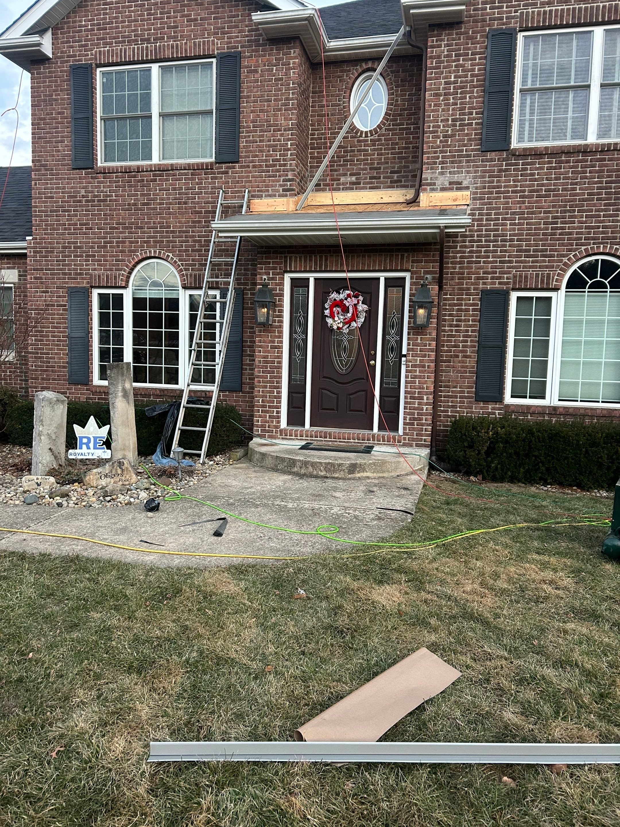 Residential Roofing Installation using Malarkey Vista AR Shingles (Black Oak) by Koontz Construction
