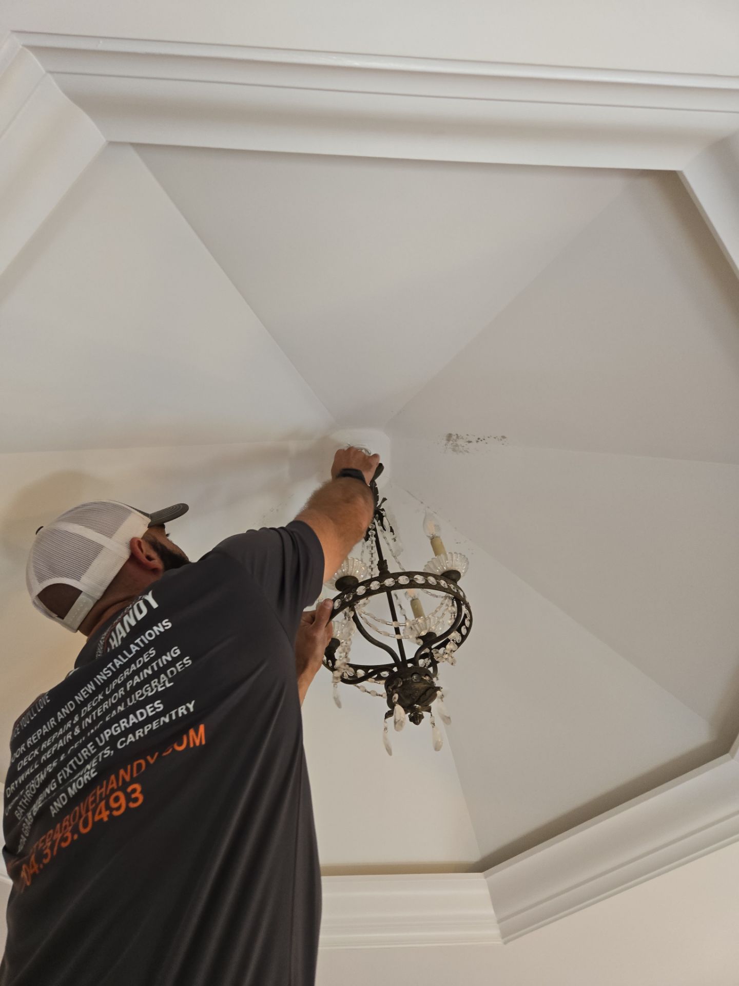 Bathroom Ceiling Transformation by A Step Above Handy LLC