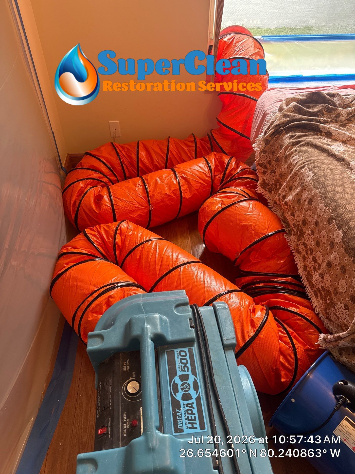 Professional Mold Remediation and Interior Water Damage Restoration in Wellington by SuperClean