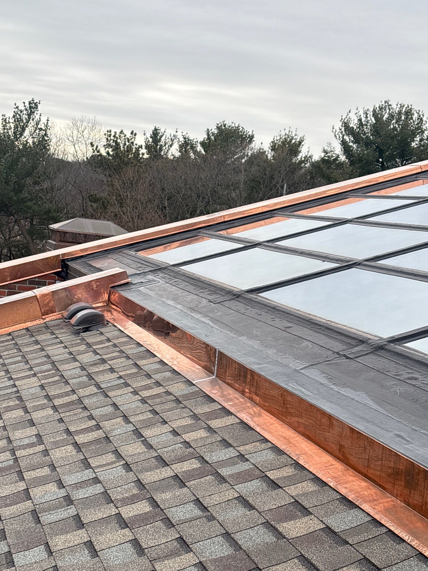 Copper Work - Cabot Estates Condos - Jamaica Plains, MA  by Rinaldi Roofing 