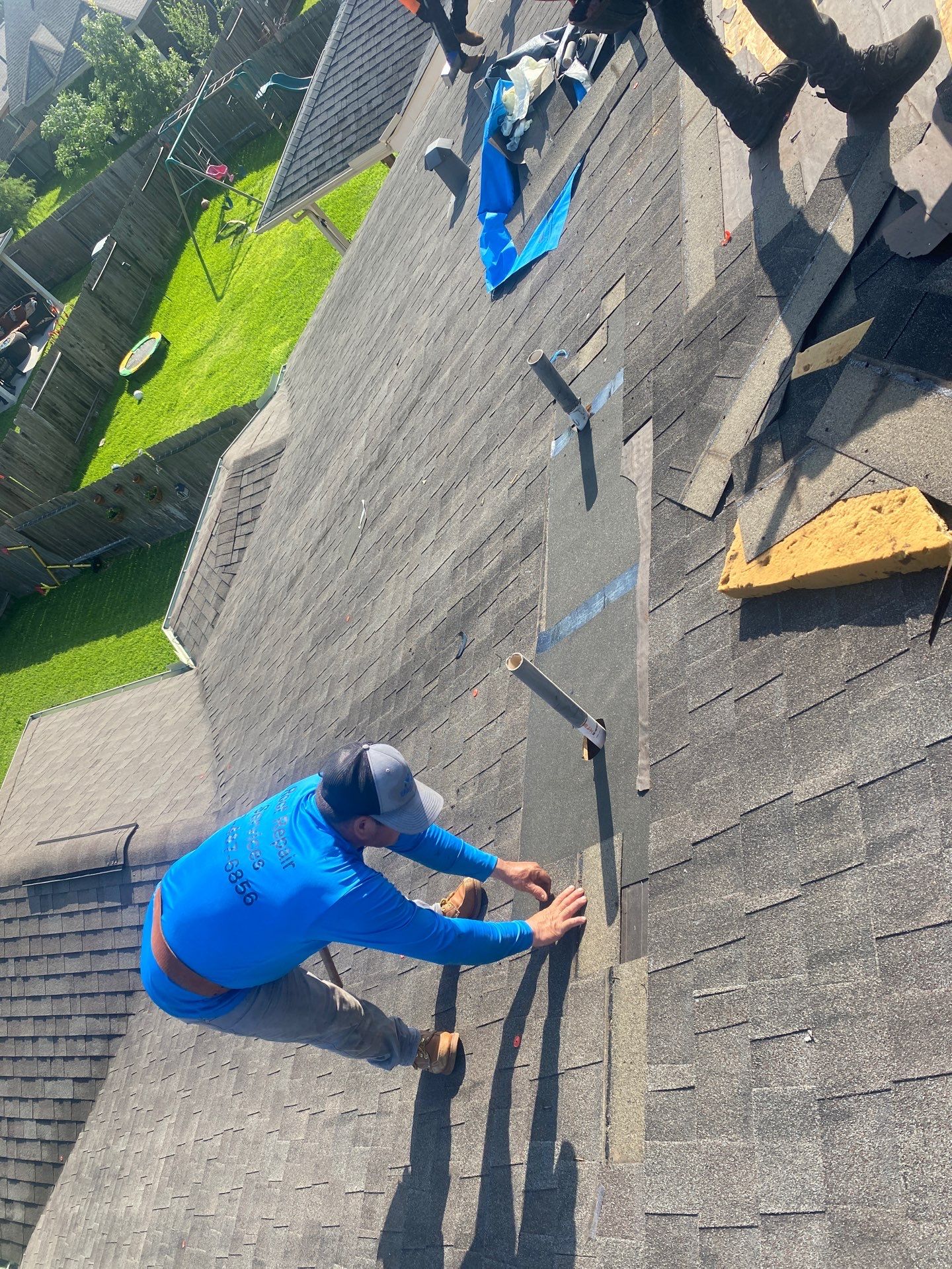 Hail Damage using Owen's Corning Duration (Lifetime) Shingles by Roof Repair Company