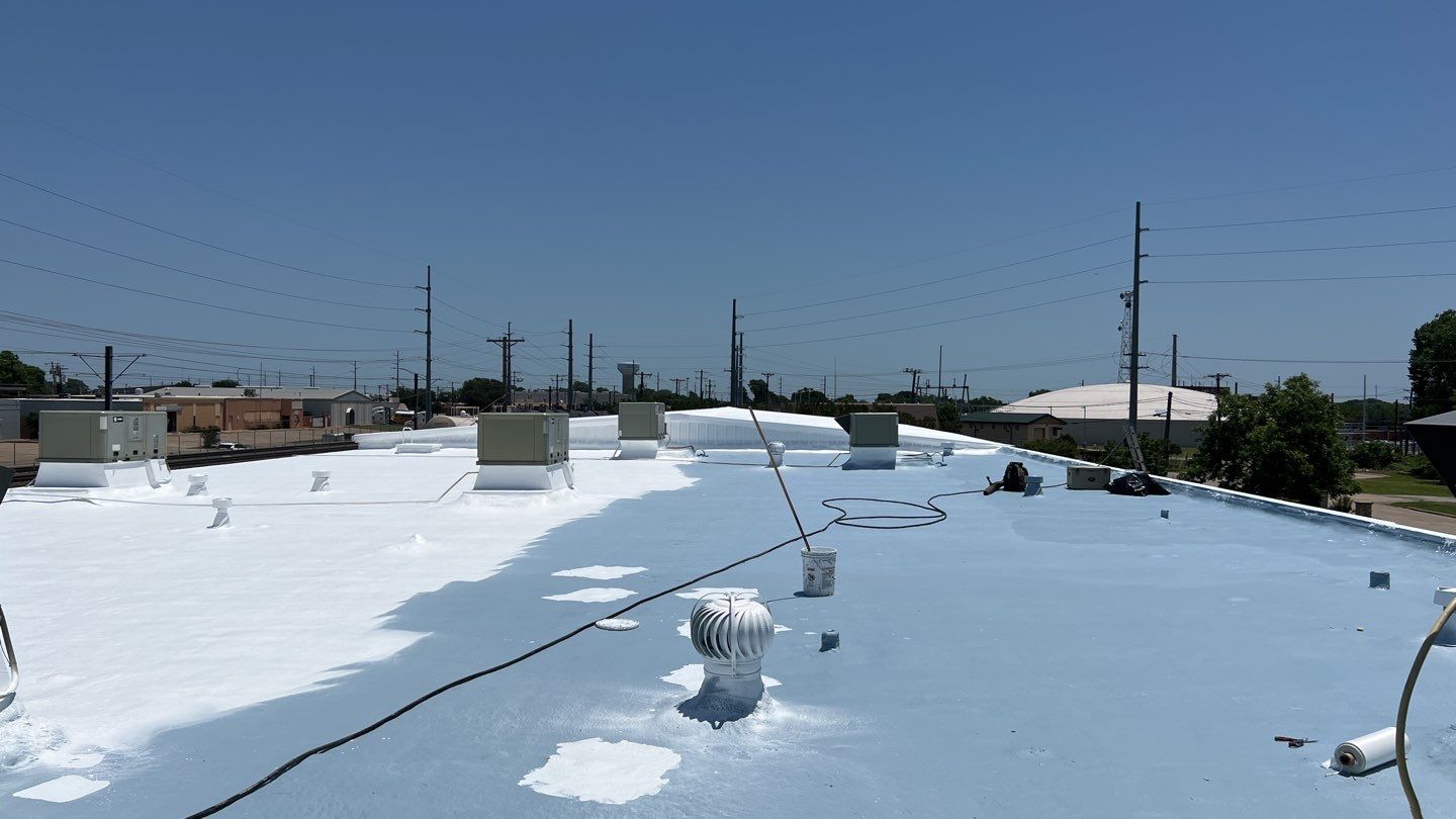Foam & Metal Roof Restoration – Thermo Sensors (Garland, TX) by All Star Roofing LLC