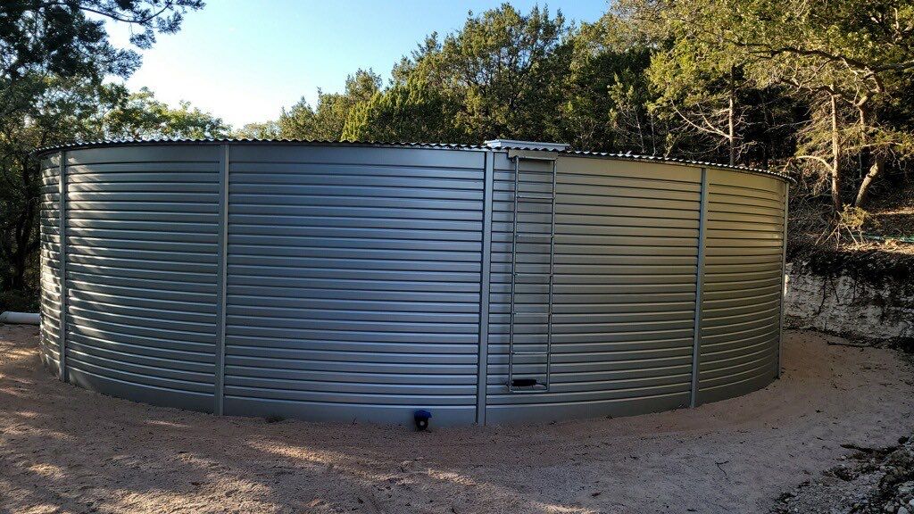 Out of site, out of mind!  40K gallons by Hill Country Rain Water