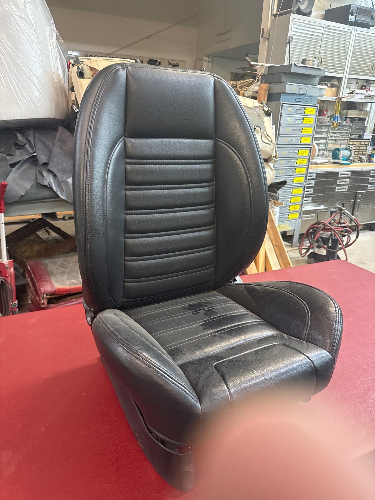 1963 Nova SS Custom Leather Interior  by Rocky Mountain Upholstery Co