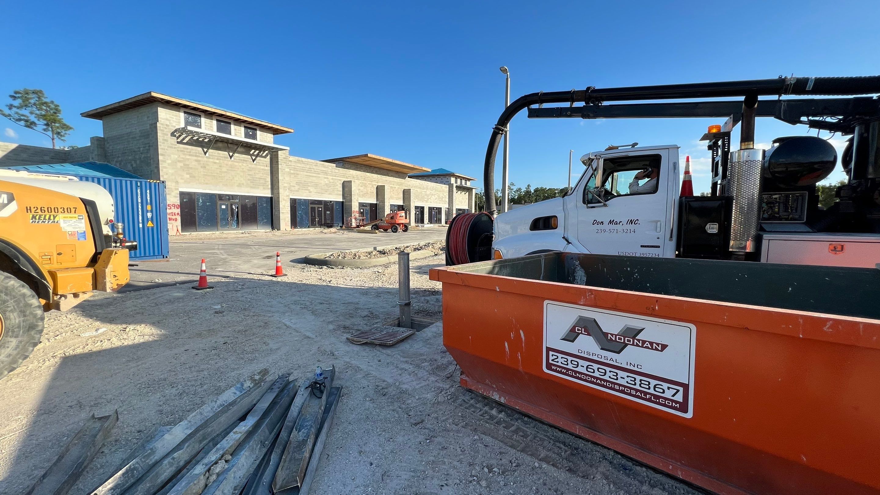 New Construction Storm Drain System Cleaning by APS Power & Water