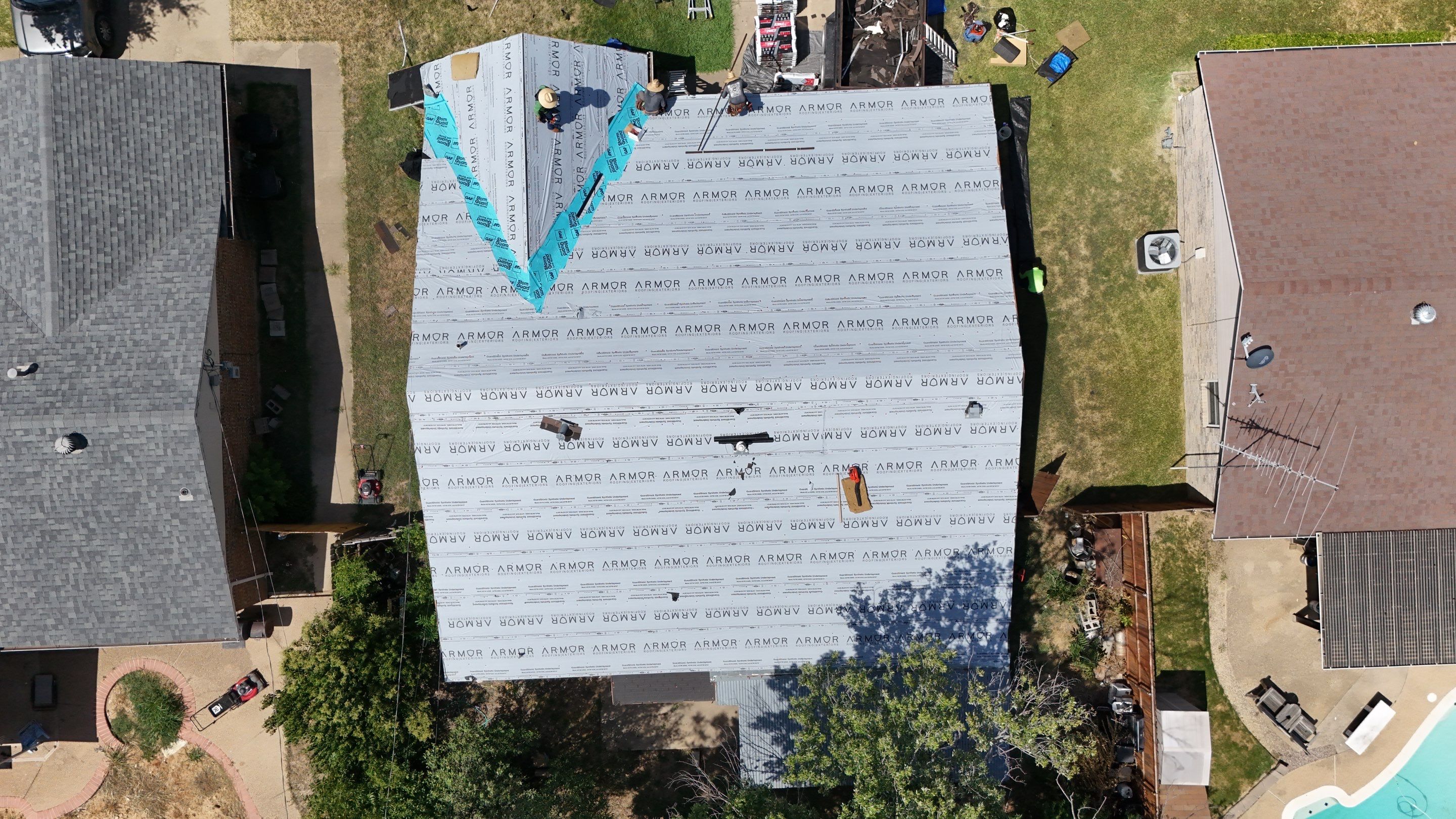 Cleburne Full Roof Replacement with Tamko Titan Rustic Slate Shingles by Armor Roofing | Exteriors