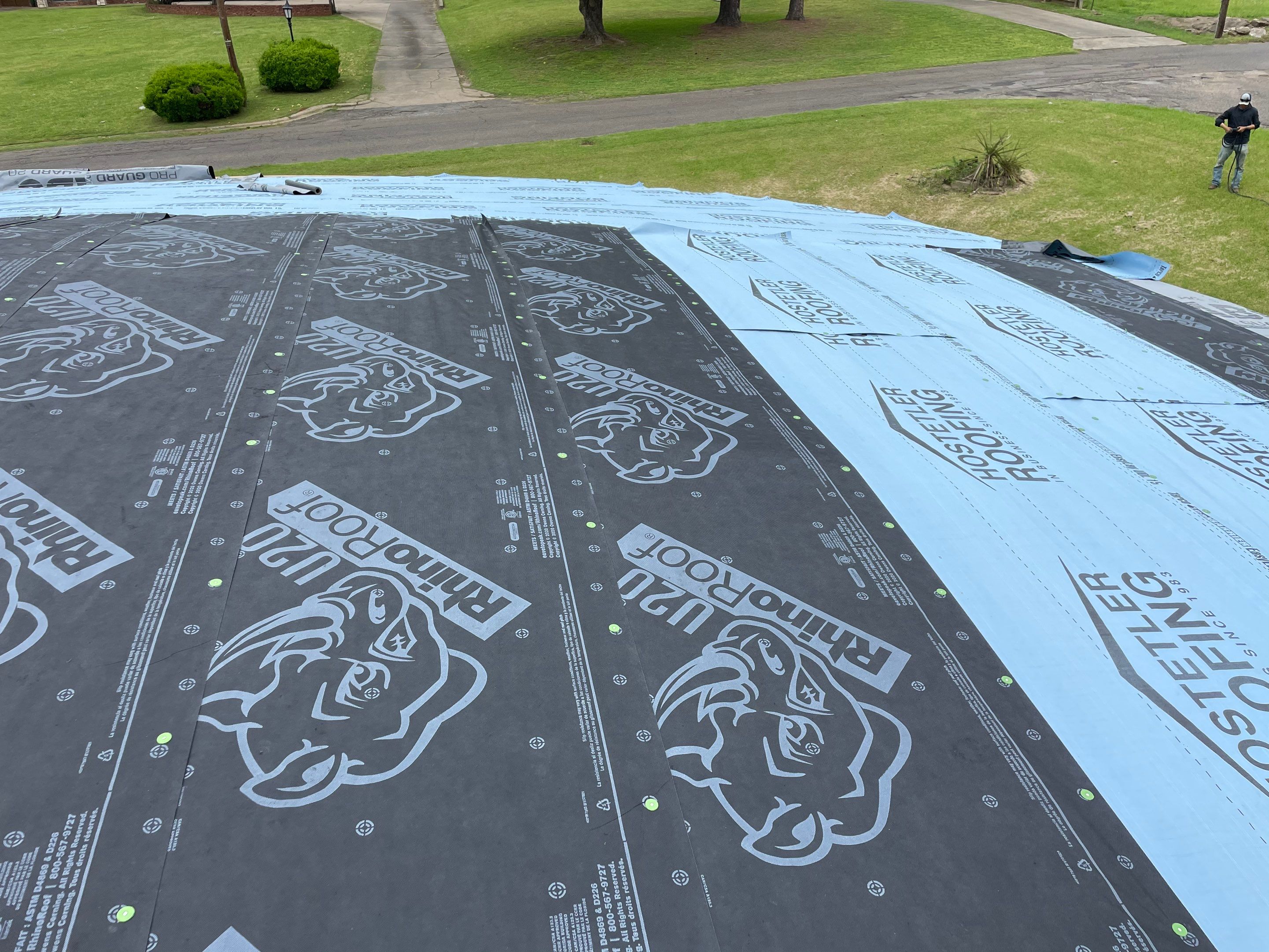 Commercial Roofing Installation using 50 mil PVC by Hostetler Roofing