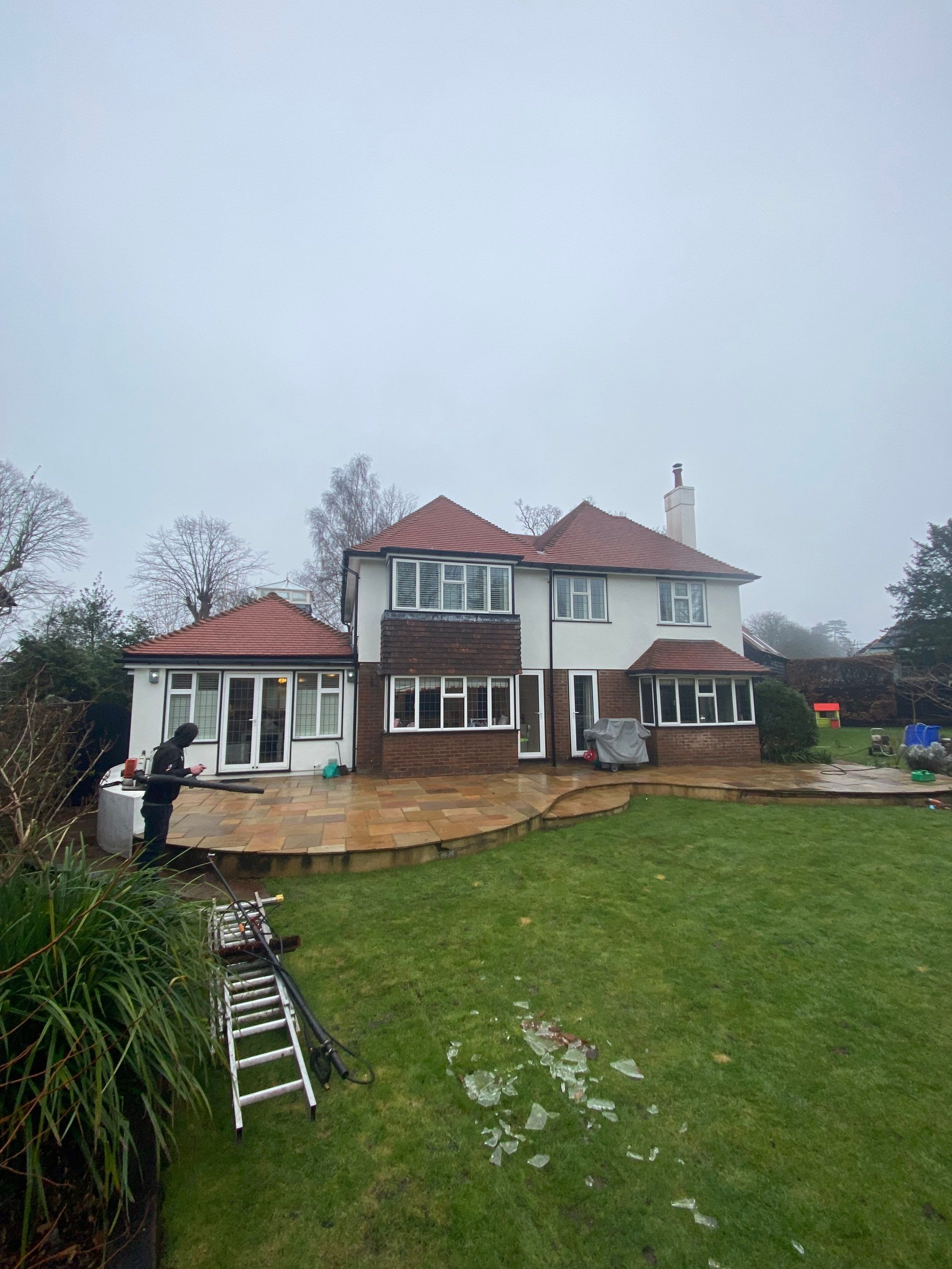 Roof Cleaning using Honda 15lpm Low Pressure Washing Machine by Ges Exterior Cleaning ltd